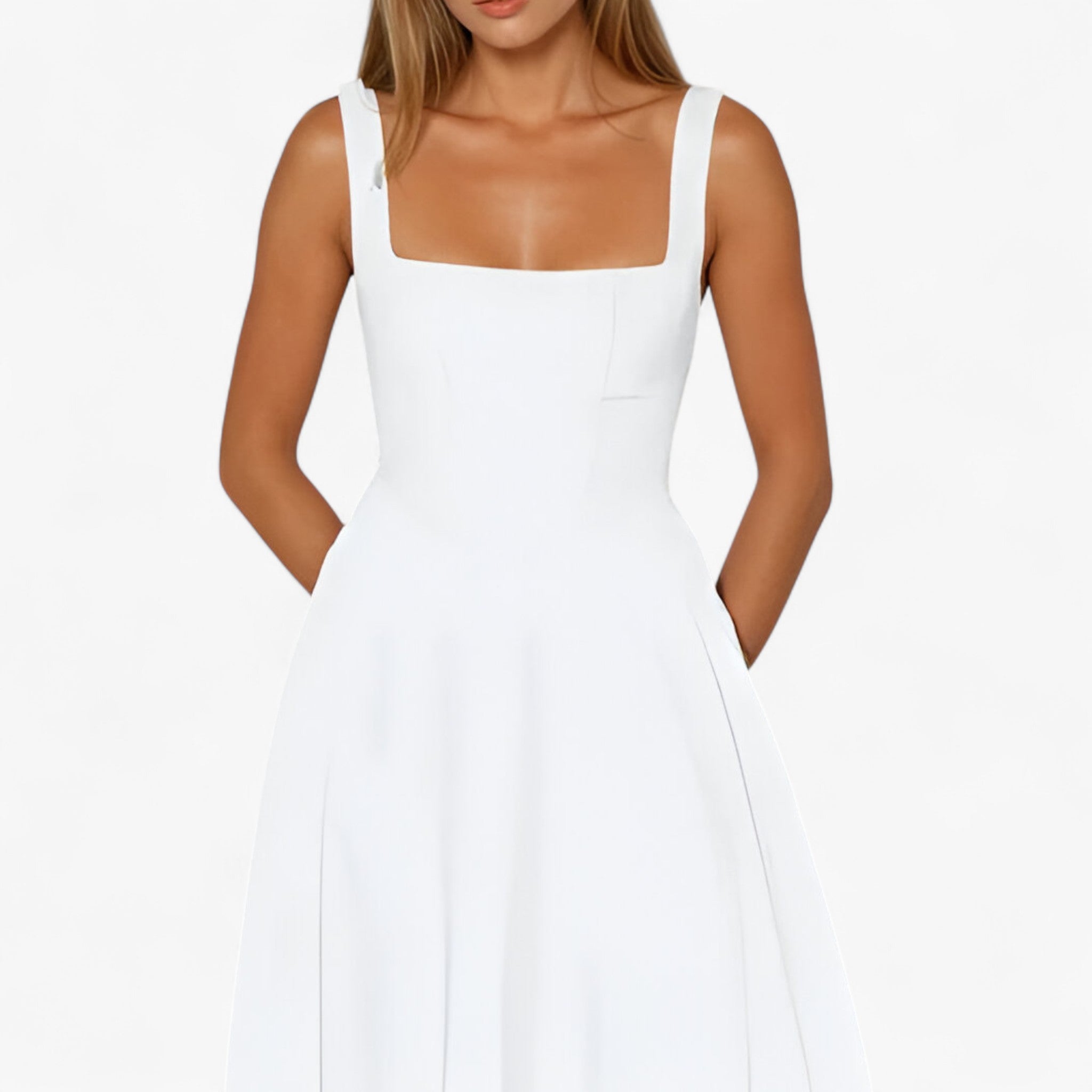 Vestito midi Donna - - bredde stropper kjole donna dresses elegant midi kjole farverig midi kjole feminine kjole figursyet kjole midi midirok moderne kjole design romantisk middag kjole sommerbryllup kjole stilfuld kjole vestito vestito midi - Concept Palermo