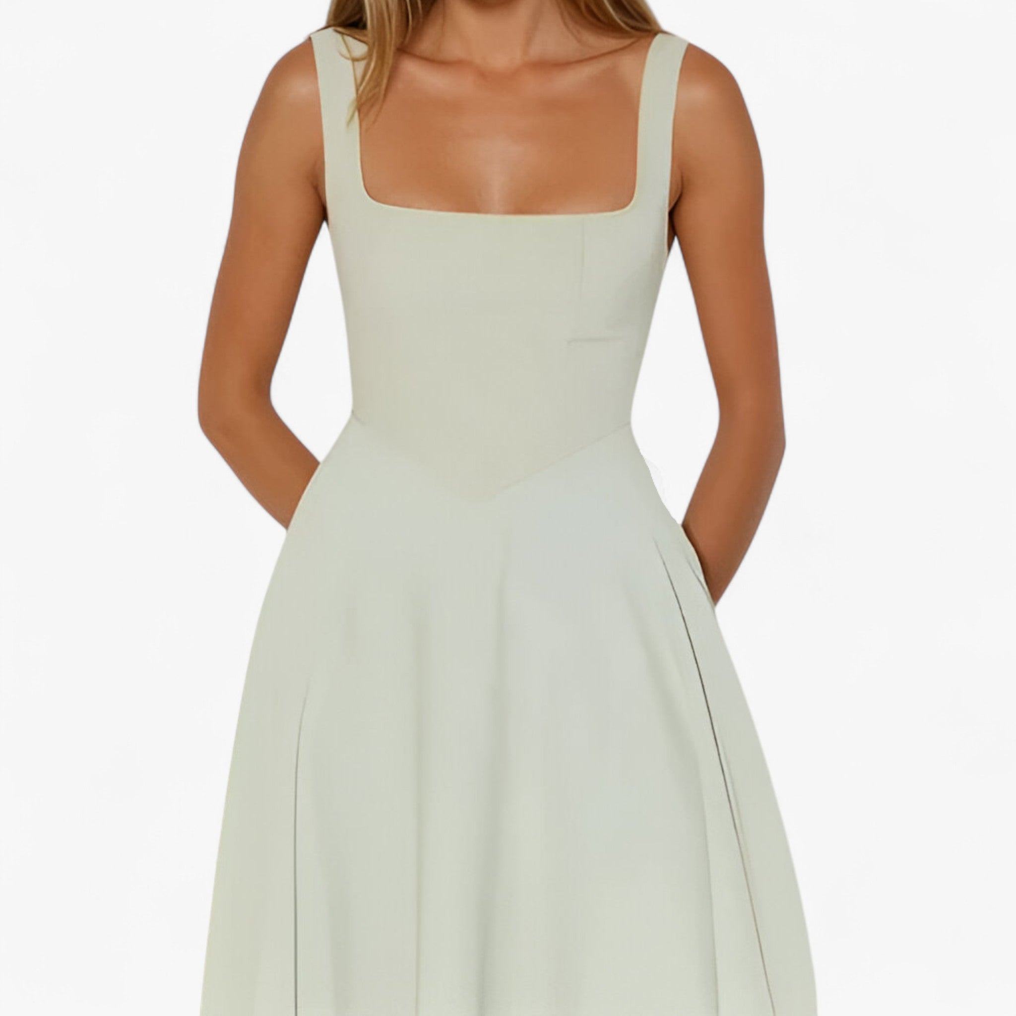 Vestito midi Donna - - bredde stropper kjole donna dresses elegant midi kjole farverig midi kjole feminine kjole figursyet kjole midi midirok moderne kjole design romantisk middag kjole sommerbryllup kjole stilfuld kjole vestito vestito midi - Concept Palermo
