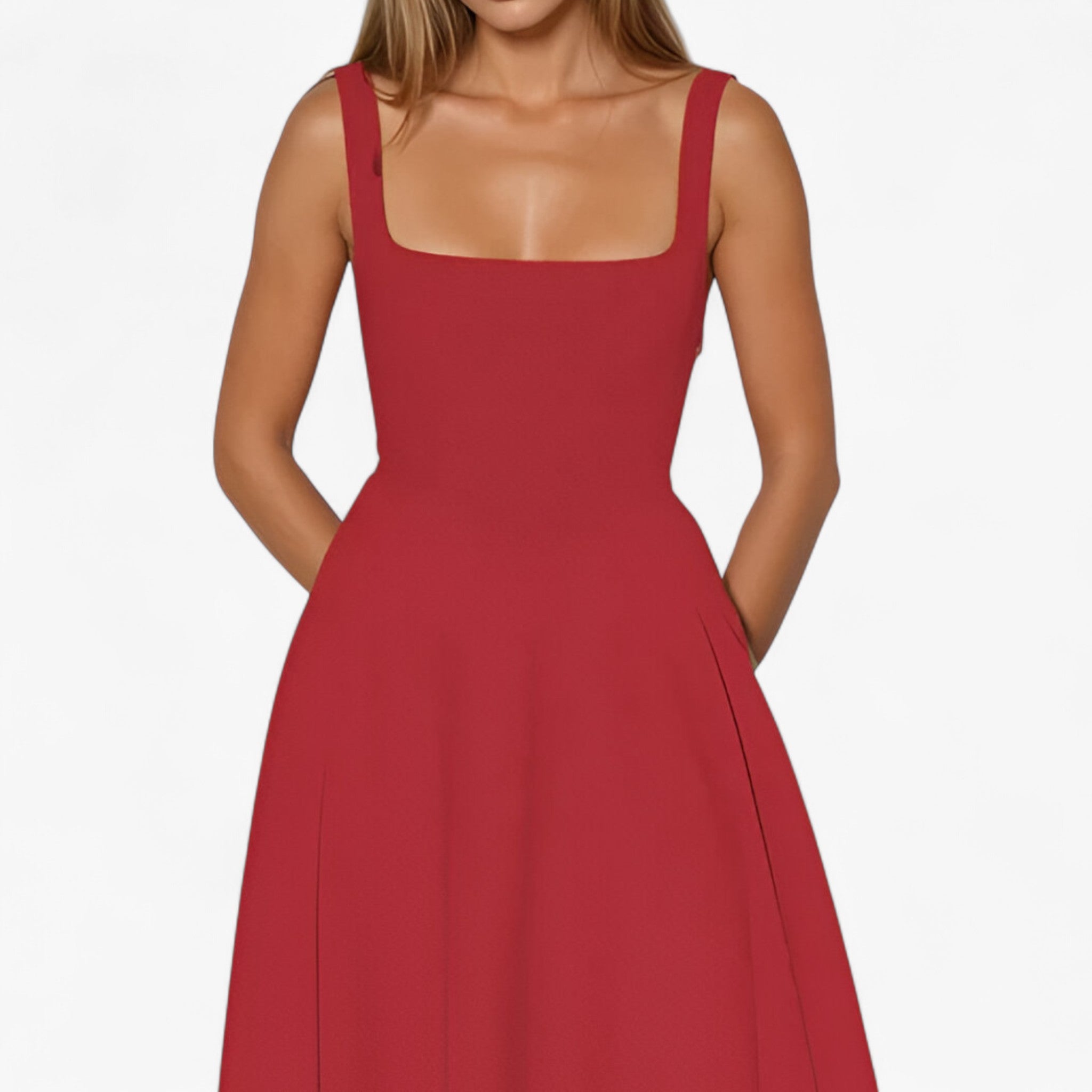Vestito midi Donna - - bredde stropper kjole donna dresses elegant midi kjole farverig midi kjole feminine kjole figursyet kjole midi midirok moderne kjole design romantisk middag kjole sommerbryllup kjole stilfuld kjole vestito vestito midi - Concept Palermo