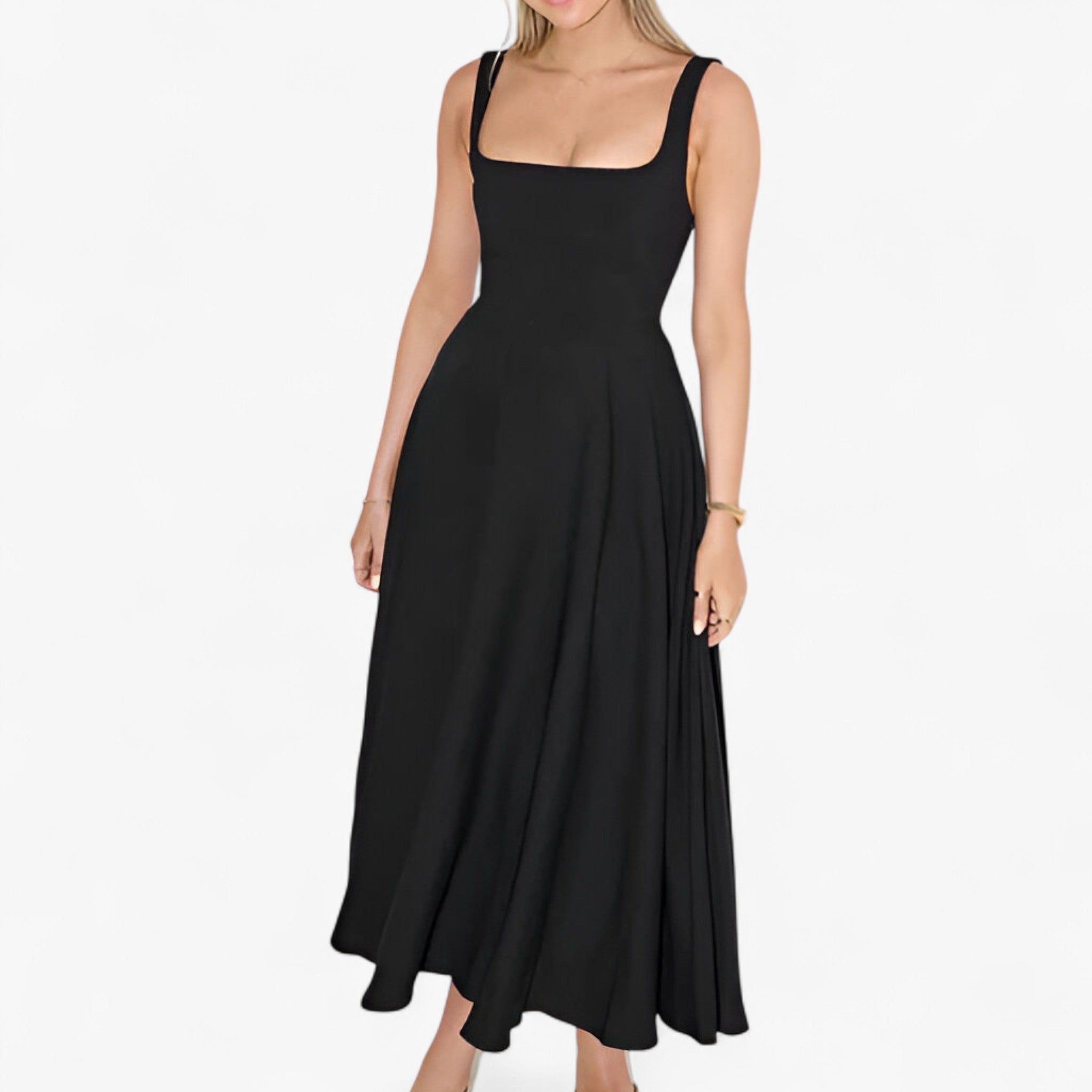 Vestito midi Donna - - bredde stropper kjole donna dresses elegant midi kjole farverig midi kjole feminine kjole figursyet kjole midi midirok moderne kjole design romantisk middag kjole sommerbryllup kjole stilfuld kjole vestito vestito midi - Concept Palermo