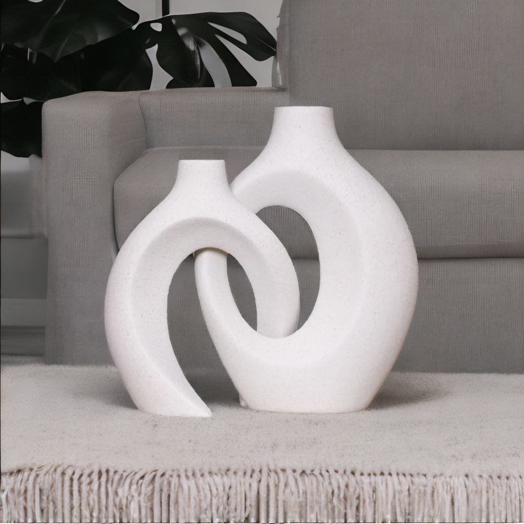 Vaso Intrecciato Moderno per Fiori, Decorazione Casa, Design Unico - - fiori home & garden intrecciati keramiek vaas vaas set vaso vaso fiori vazen verweven vaas - Concept Palermo