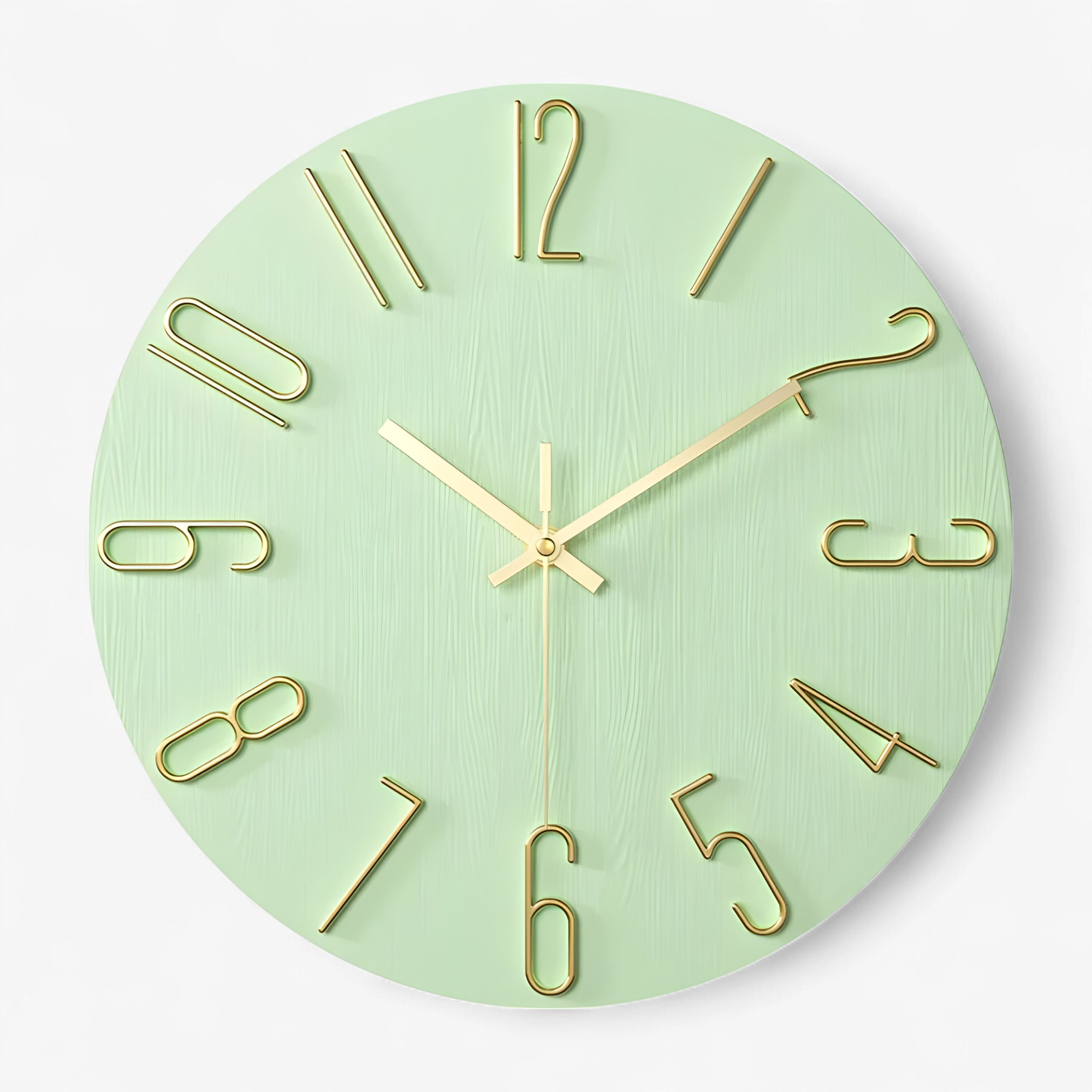 Orologio da Parete Moderno Design per Soggiorno Uomo - Verde menta - accessori per soggiorno arredamento soggiorno decorazione casa design design minimalista home & garden movimento al quarzo orologio orologio da muro moderno orologio da parete moderno orologio elegante orologio in plastica orologio parete orologio silenzioso parete soggiorno uomo - Concept Palermo