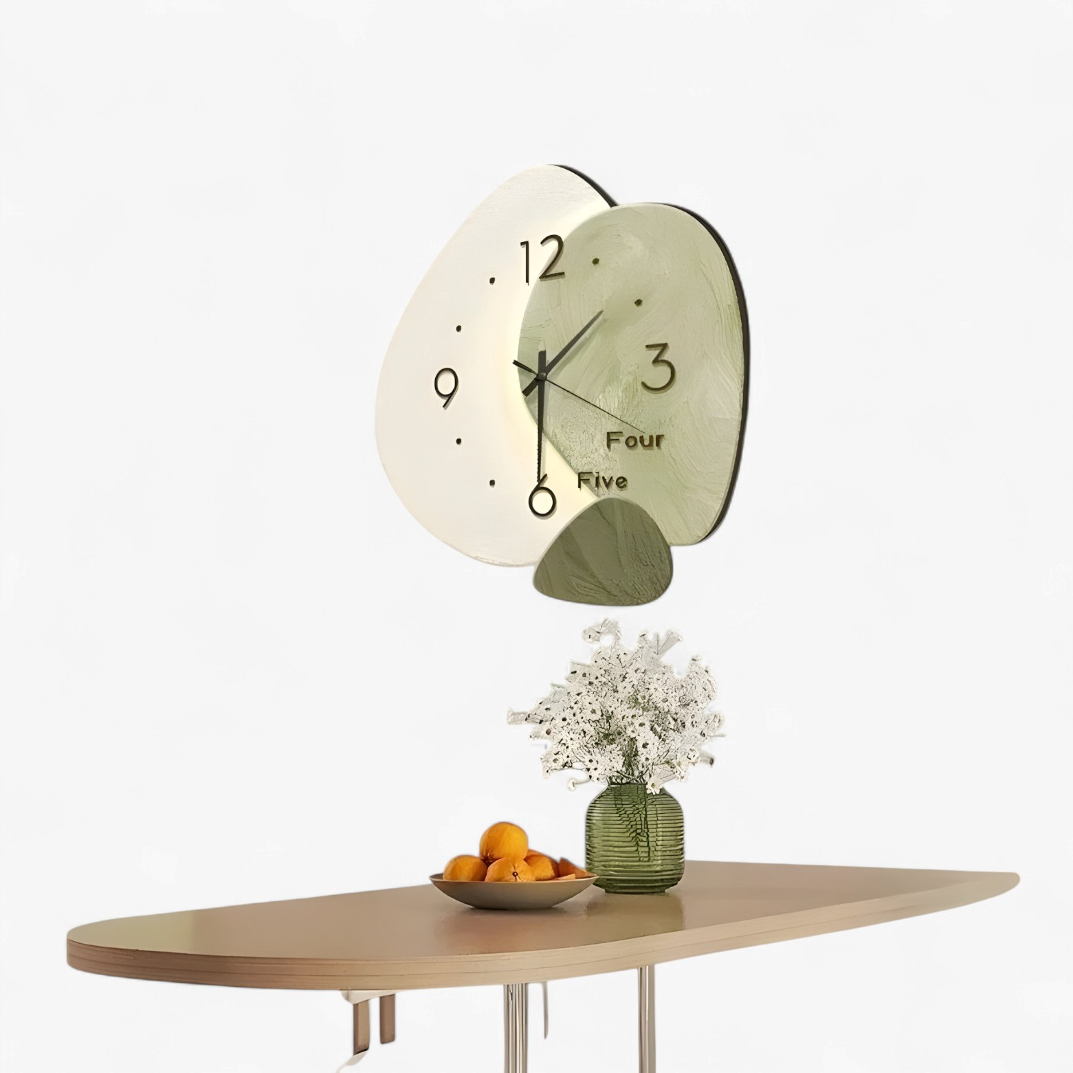 Orologio da Parete Moderno in Bambù Naturale Design Silenzioso per Soggiorno/Ufficio - - accessori per la casa bamboe decorazione per interni illuminazione USB orologio orologio da parete elegante orologio design contemporaneo orologio in bambù orologio minimalista orologio moderno orologio parete orologio silenzioso orologio versatile parete wall clocks - Concept Palermo