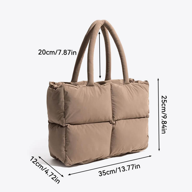 Borsa Tote Puffer Imbottita Stile di Stoccaggio - Protegge I Vostri Oggetti Con Comfort e Sicurezza Poliestere Donna - - Bags borsa borsa tote comfort donna handbags imbottita oggetti poliestere women bags Women's handbags - Concept Palermo