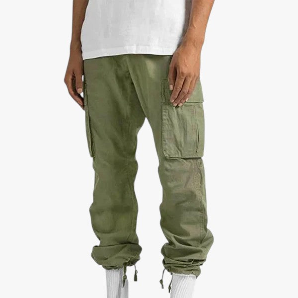 Pantaloni Cargo Uomo Casual in Cotone con Tasche Laterali e Vestibilità Comoda - - abbigliamento uomo cargo look sofisticato moda maschile pantaloni pantaloni cargo pantaloni cargo da uomo pantaloni casual pantaloni da carico uomo pantaloni eleganti pantaloni estivi pantaloni pratici pantaloni traspiranti pratici uomo - Concept Palermo