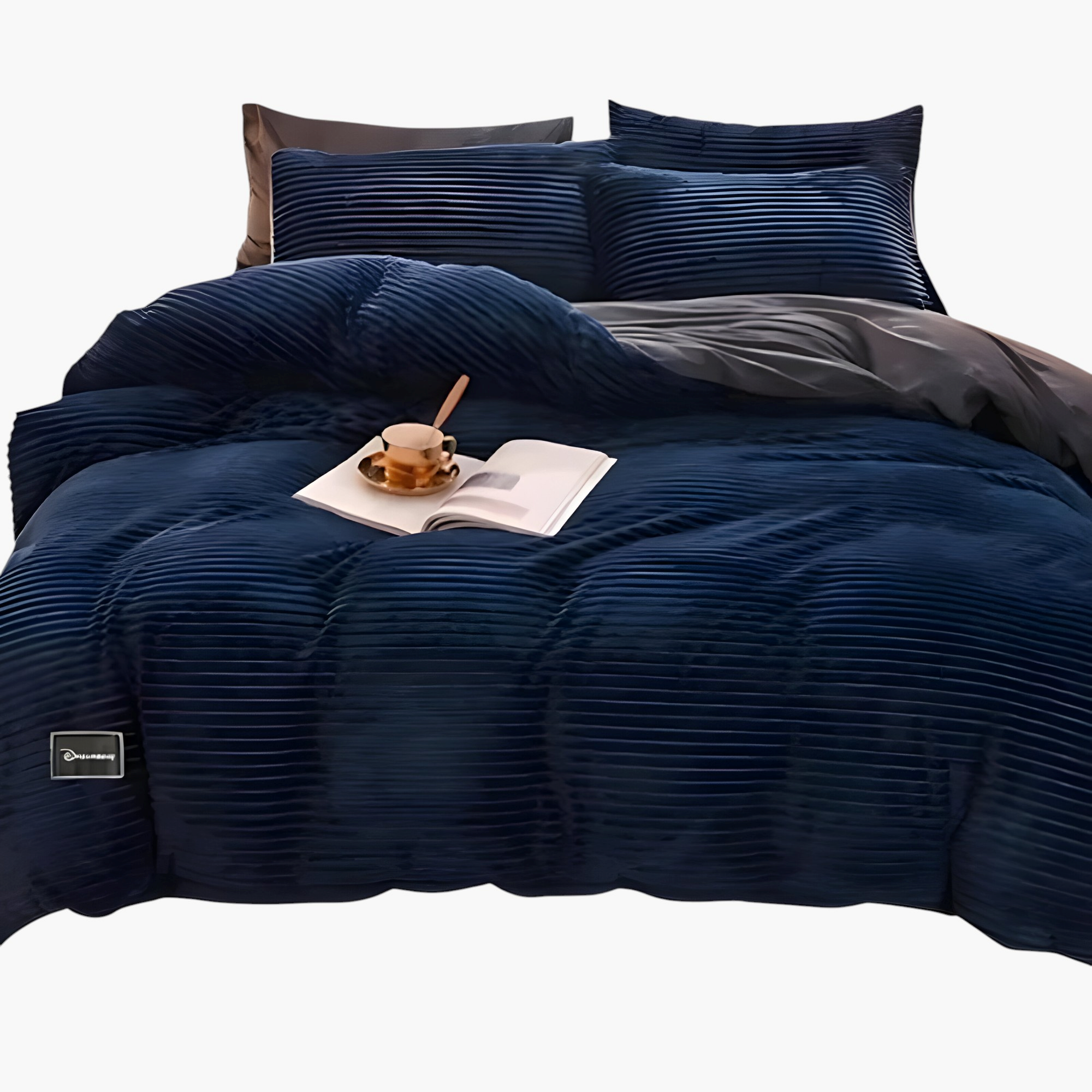Piumone Matrimoniale Invernale Extra Caldo, 100% Microfibra, Bianco, Morbido e Anallergico - Blu scuro - caldo extra home & garden invernale matrimoniale piumone piumone comfort piumone di alta qualità piumone elegante piumone extra caldo piumone in velluto piumone invernale piumone king size piumone lavabile in lavatrice piumone matrimoniale piumone per camera da letto - Concept Palermo