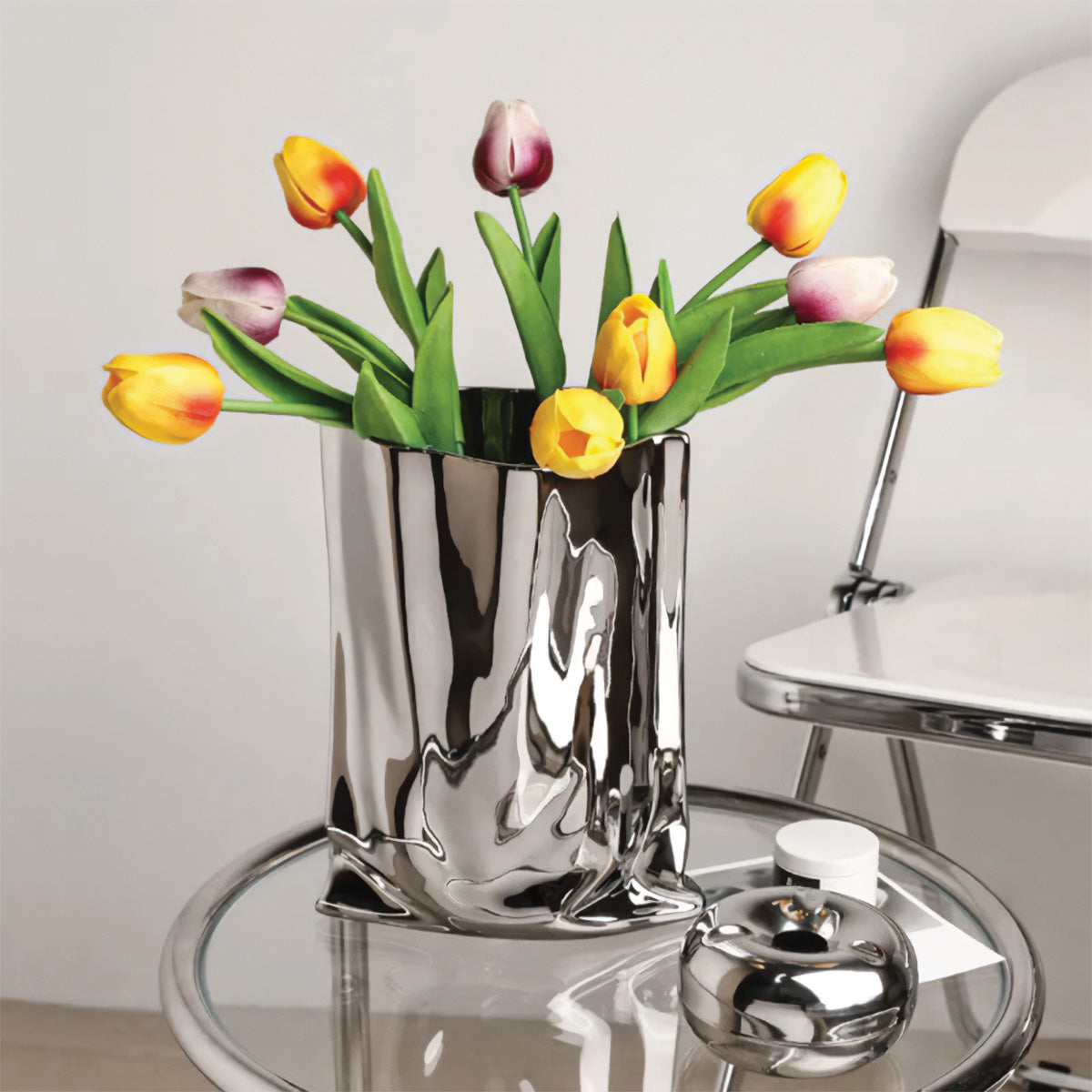 Bouquet di fiori orlato Decorazione contemporanea, per ogni ambiente - - ambiente Bathroom bouquet bouquet fiori Ceramics contemporanea Decor decorazione fiori home & garden Kitchen ogni Vases - Concept Palermo
