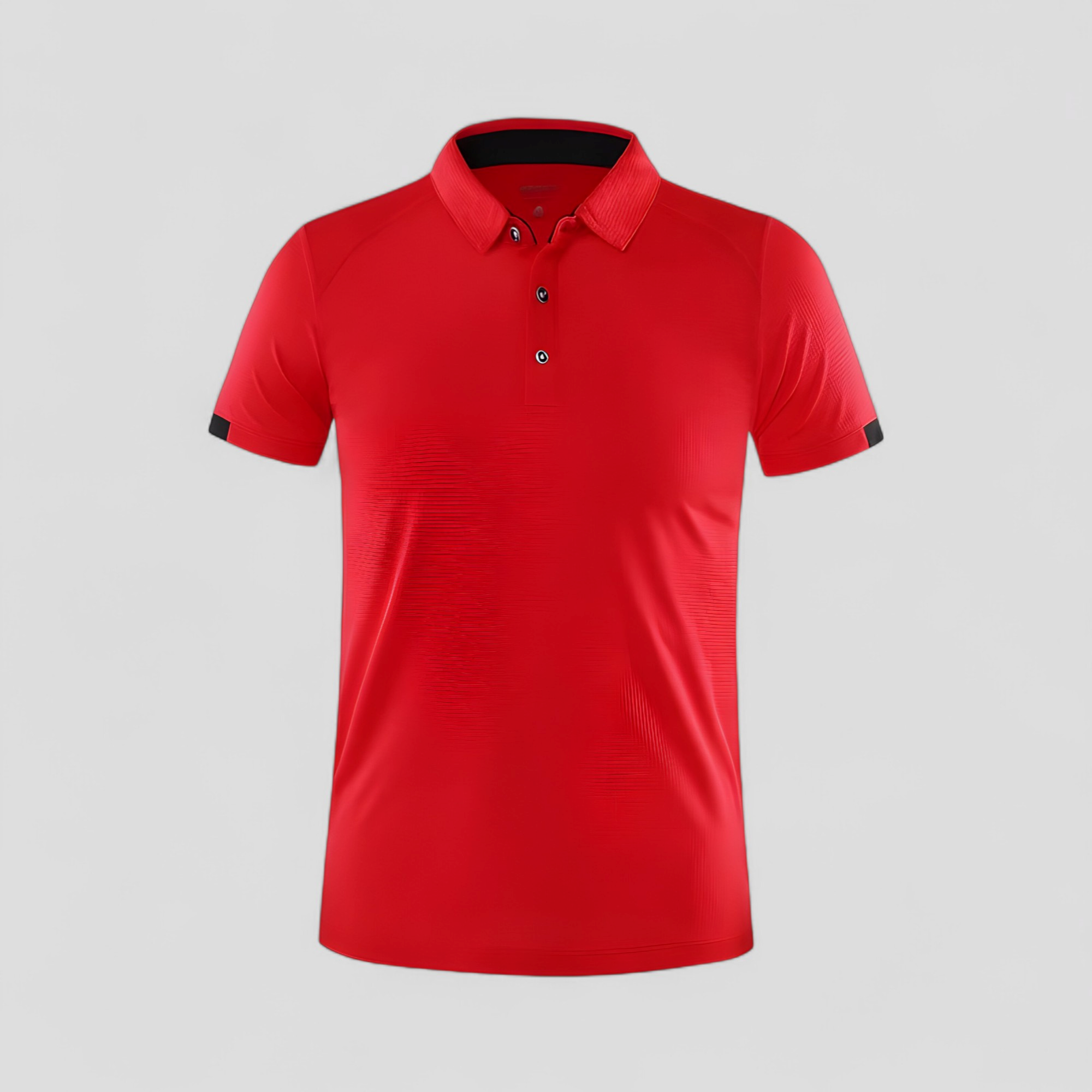 Polo Uomo Manica Corte Traspirante Sportiva - Rosso - abbigliamento sportivo corte maglietta sportiva manica men's top clothes polo polo 8 colori polo asciugatura rapida polo golf polo maniche corte polo taglie forti polo traspirante polo uomo sportiva traspirante tshirt elegante uomo - Concept Palermo