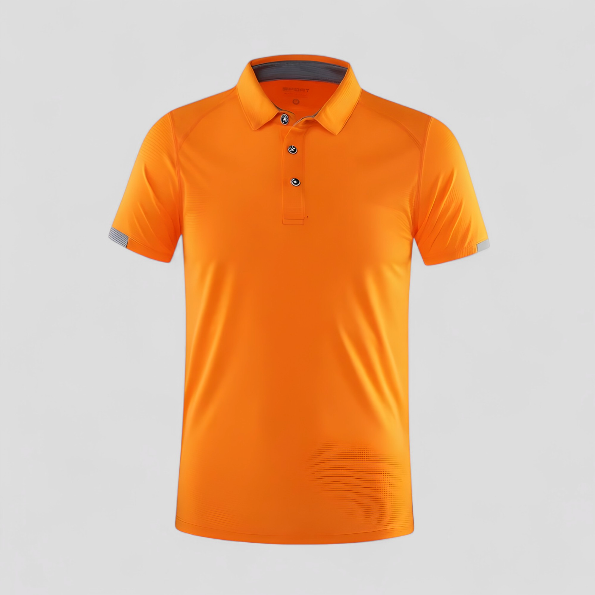 Polo Uomo Manica Corte Traspirante Sportiva - Arancione - abbigliamento sportivo corte maglietta sportiva manica men's top clothes polo polo 8 colori polo asciugatura rapida polo golf polo maniche corte polo taglie forti polo traspirante polo uomo sportiva traspirante tshirt elegante uomo - Concept Palermo