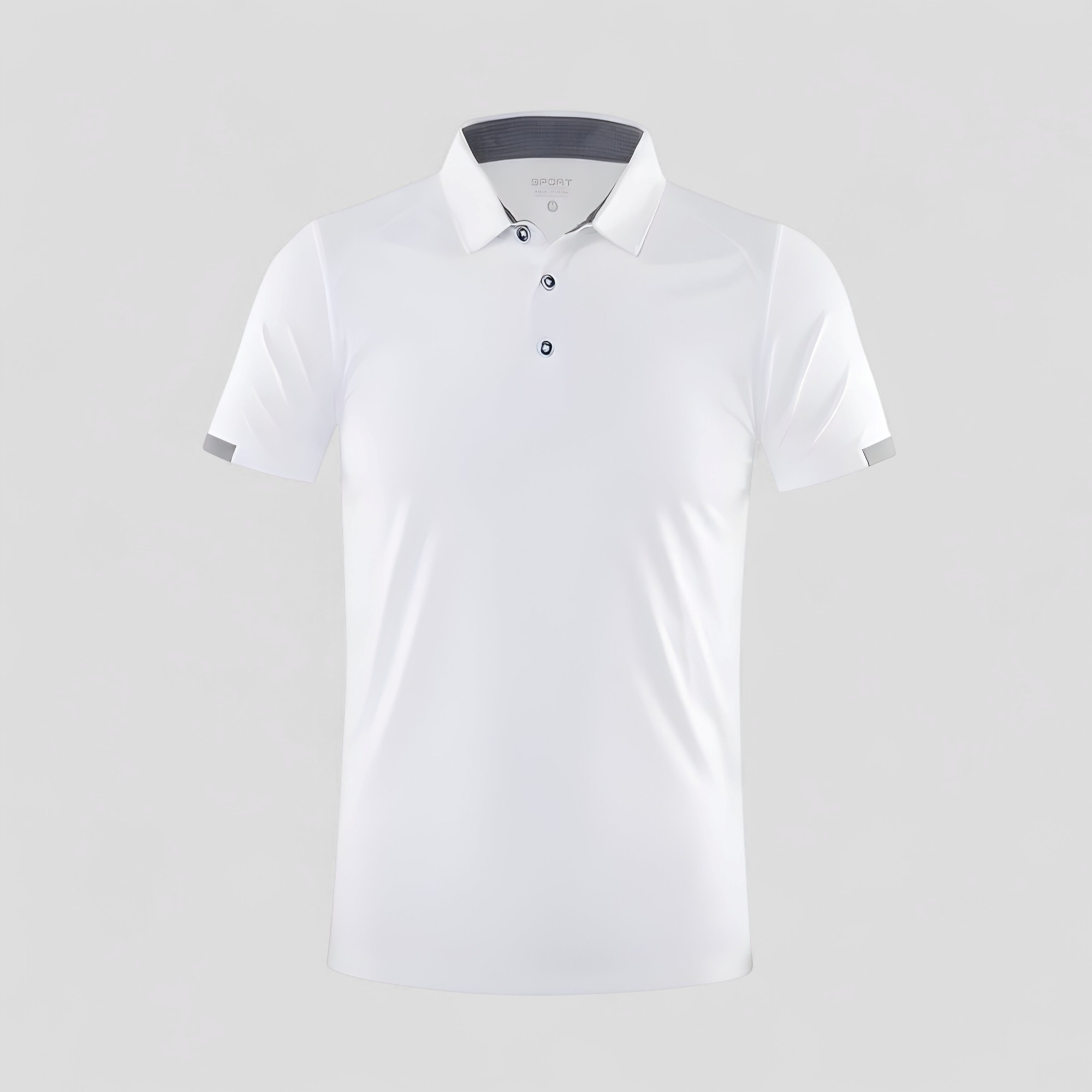 Polo Uomo Manica Corte Traspirante Sportiva - Bianco - abbigliamento sportivo corte maglietta sportiva manica men's top clothes polo polo 8 colori polo asciugatura rapida polo golf polo maniche corte polo taglie forti polo traspirante polo uomo sportiva traspirante tshirt elegante uomo - Concept Palermo