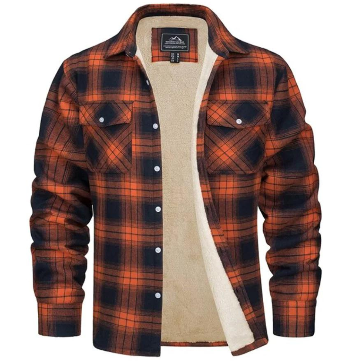 Giacca a Quadri in Fleece Fodera - Eleganza Classica e Comfort Incomparabile Uomo - Arancione - classica comfort eleganza fleece fodera giacca giacca quadri incomparabile reymond | giacca a quadri in fleece fodera - eleganza classica e comfort incomparabile - €35 - Concept Palermo