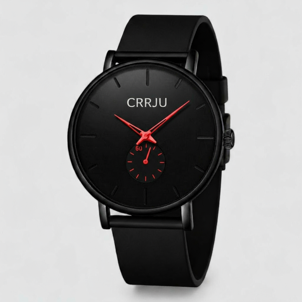 Orologio da Uomo Nero Blu - Orologio da Polso al Quarzo di Lusso Impermeabile