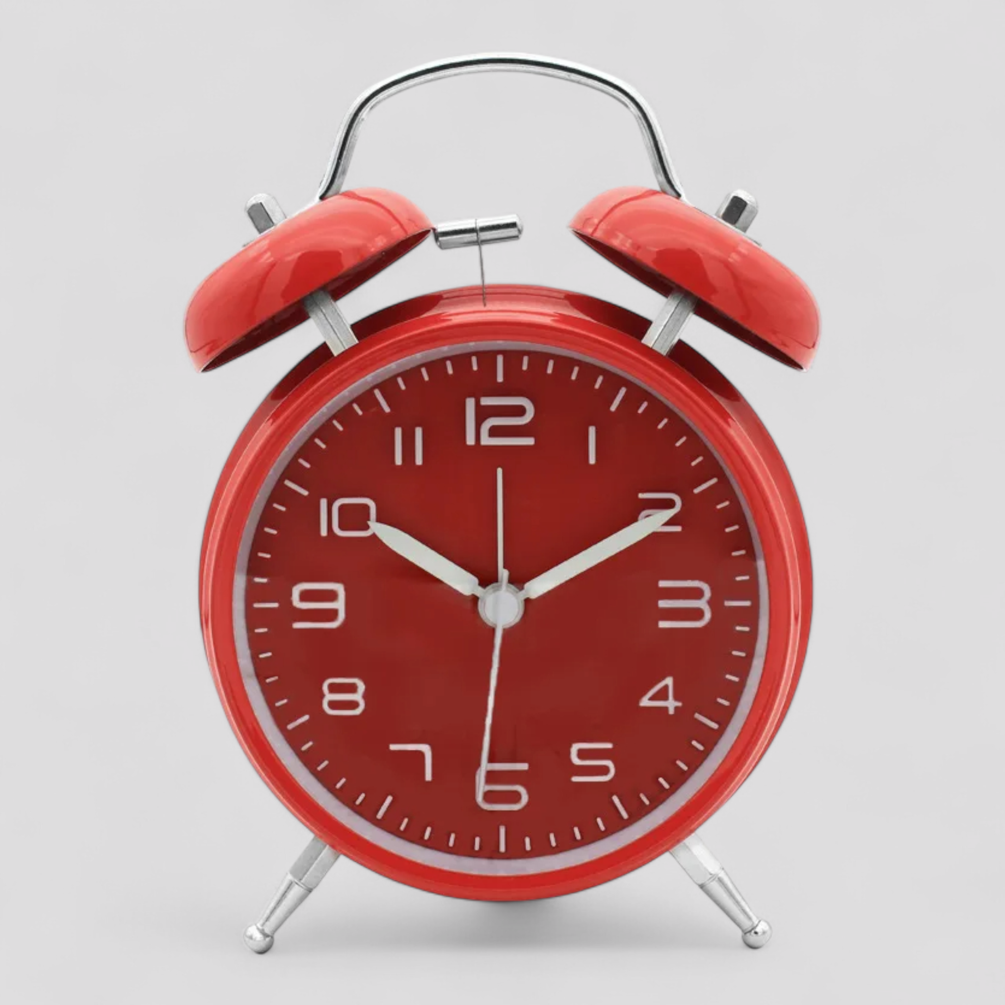 Sveglia Retrò Metallo Luminosa Doppia Campana - Allarme Forte Silenziosa Premium - Rosso - alarme alarme forte cloche cross-from-marche-lino-15717501862237 double forte horloges lumineux métal New-google réveil réveil 4 pouces réveil de bureau réveil fort réveil lumineux réveil rétro réveil silencieux réveil sur batterie réveil vintage réveil à double cloche - Concept Palermo