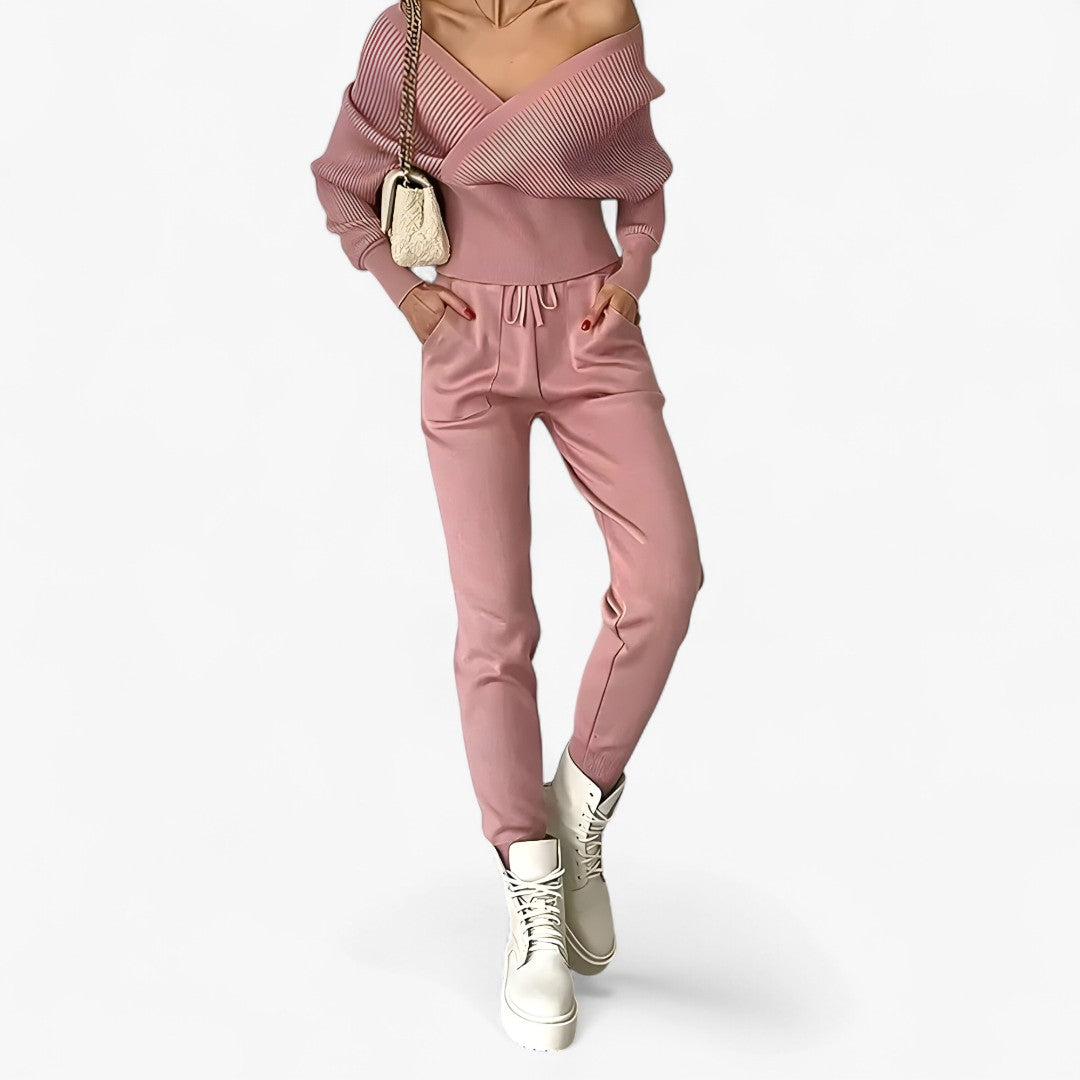 Completo in maglia a coste in stile moderno - - completo completo maglia coste maglia outfit set outfit sets stile - Concept Palermo