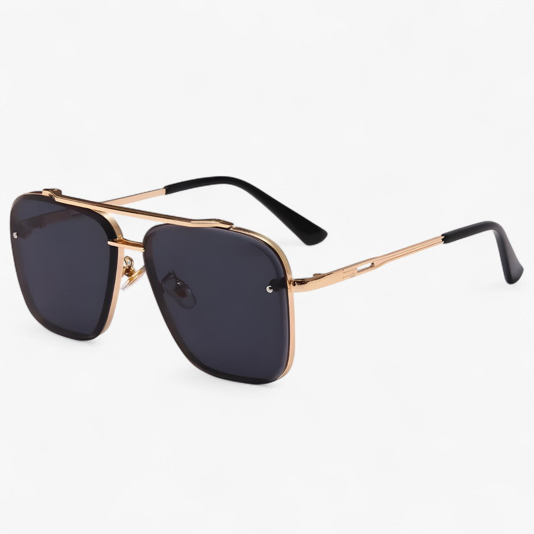 Occhiali da sole vintage con design in metallo Uomo - Oro rosa nero Come immagine - design Fashion Sunglasses men sunglasses polarized mens sunglasses metallo occhiali occhiali sole Polarized man sunglasses sole sunglasses sunglasses polarized men uomo vintage - Concept Palermo