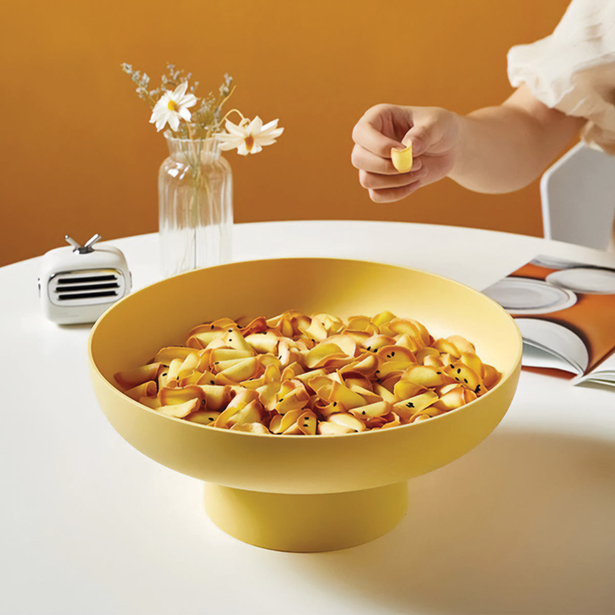 Cesto di Frutta Chic e Rotondo Conservazione e Solida per i Tuoi Freschi Preferiti Uomo - Giallo - cesto cesto frutta chic conservazione Decor freschi frutta home & garden Kitchen preferiti Tableware - Concept Palermo
