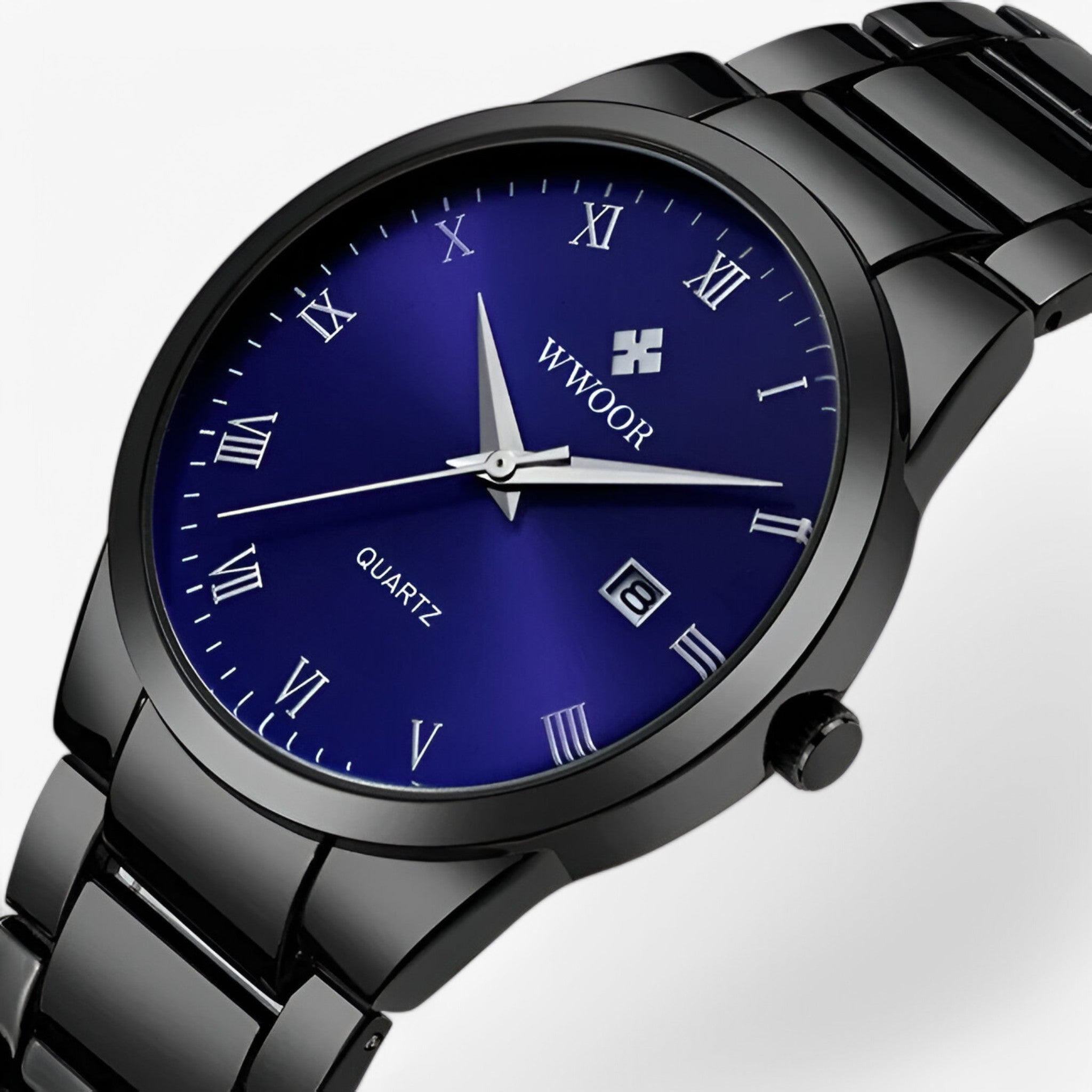Orologio Acciaio Quarzo Uomo Elegante - - acciaio orologio orologio acciaio quarzo uomo watches WATCHES FOR MEN - Concept Palermo