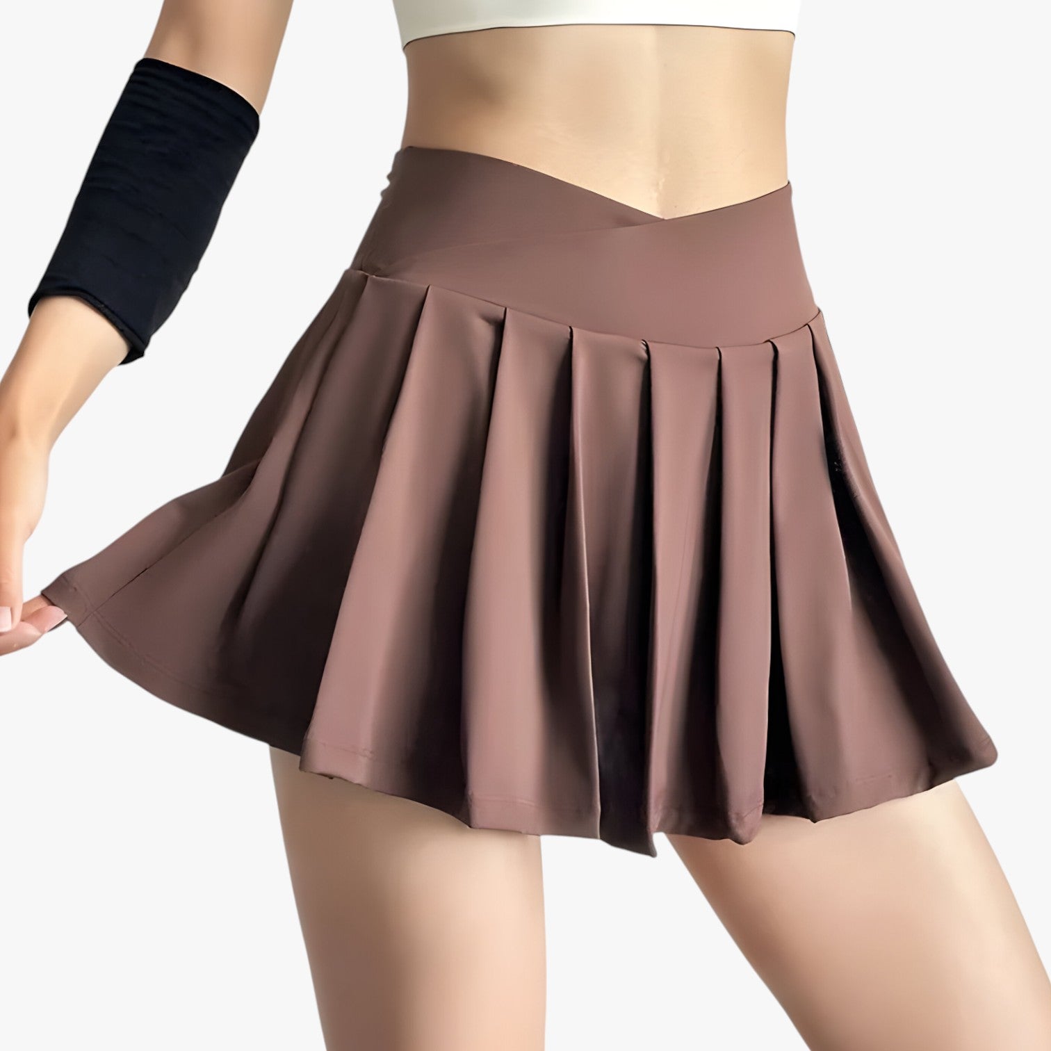 Gonna sportiva plissettata a vita alta con shorts integrati Donna - - alta donna gonna gonna sportiva integrati luna | gonna sportiva plissettata a vita alta con shorts integrati - €25 plissettata shorts womens fashion - Concept Palermo