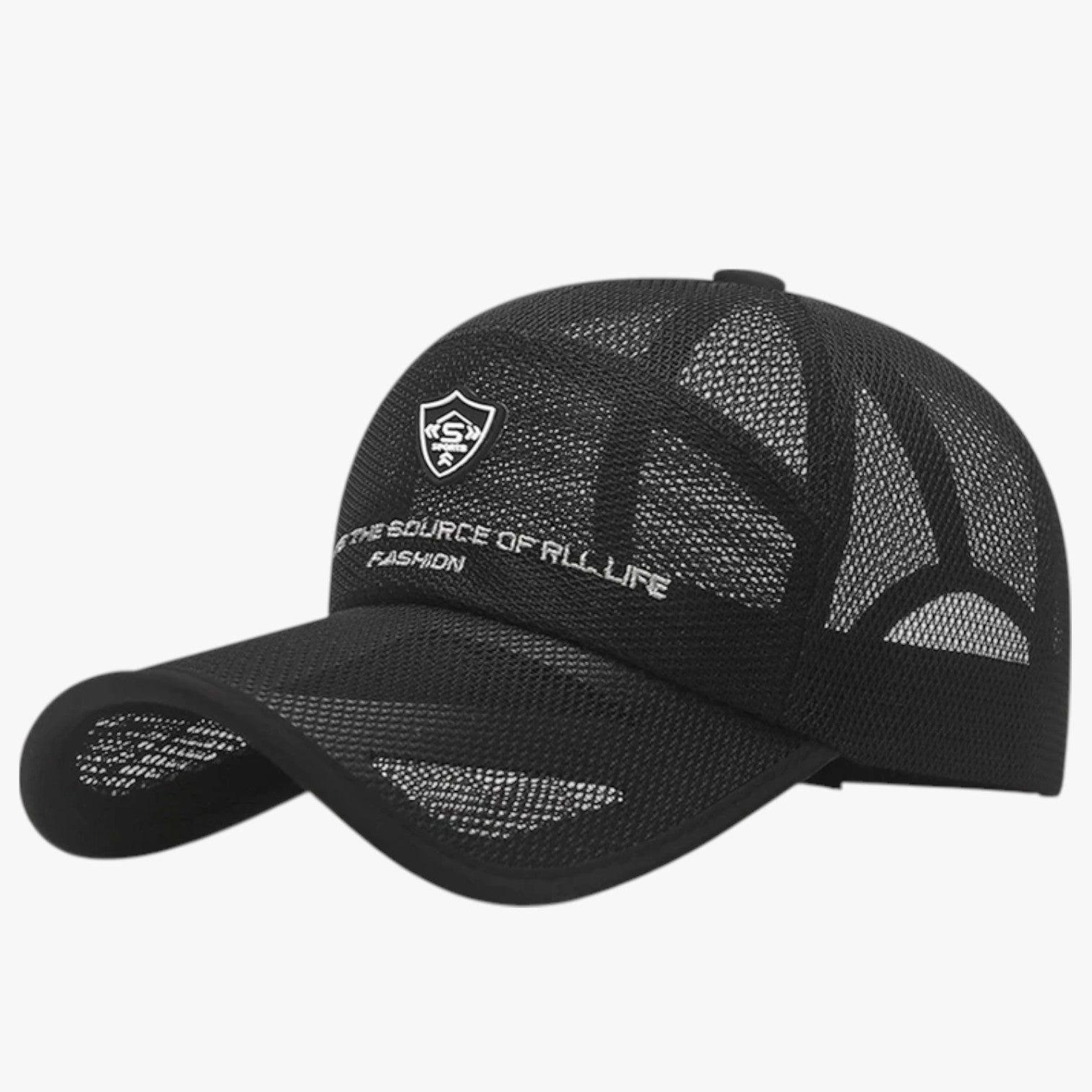Cappello Sportivo Estivo Traspirante con Visiera Jungle Uomo - Nero - Baseball caps cappello cappello sportivo caps estivo jungle men's hat mens cap sportivo traspirante uomo - Concept Palermo