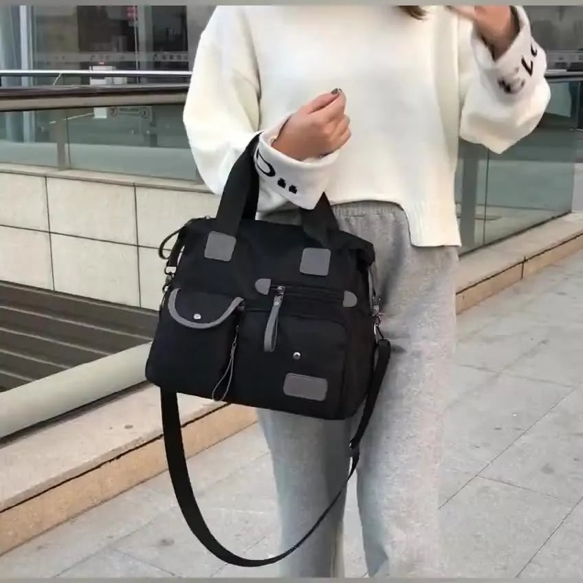 Borsa a Spalla in Nylon Impermeabile con Grande Capacità - - bags borsa borsa spalla capacità handbags impermeabile nylon spalla Women's handbags - Concept Palermo
