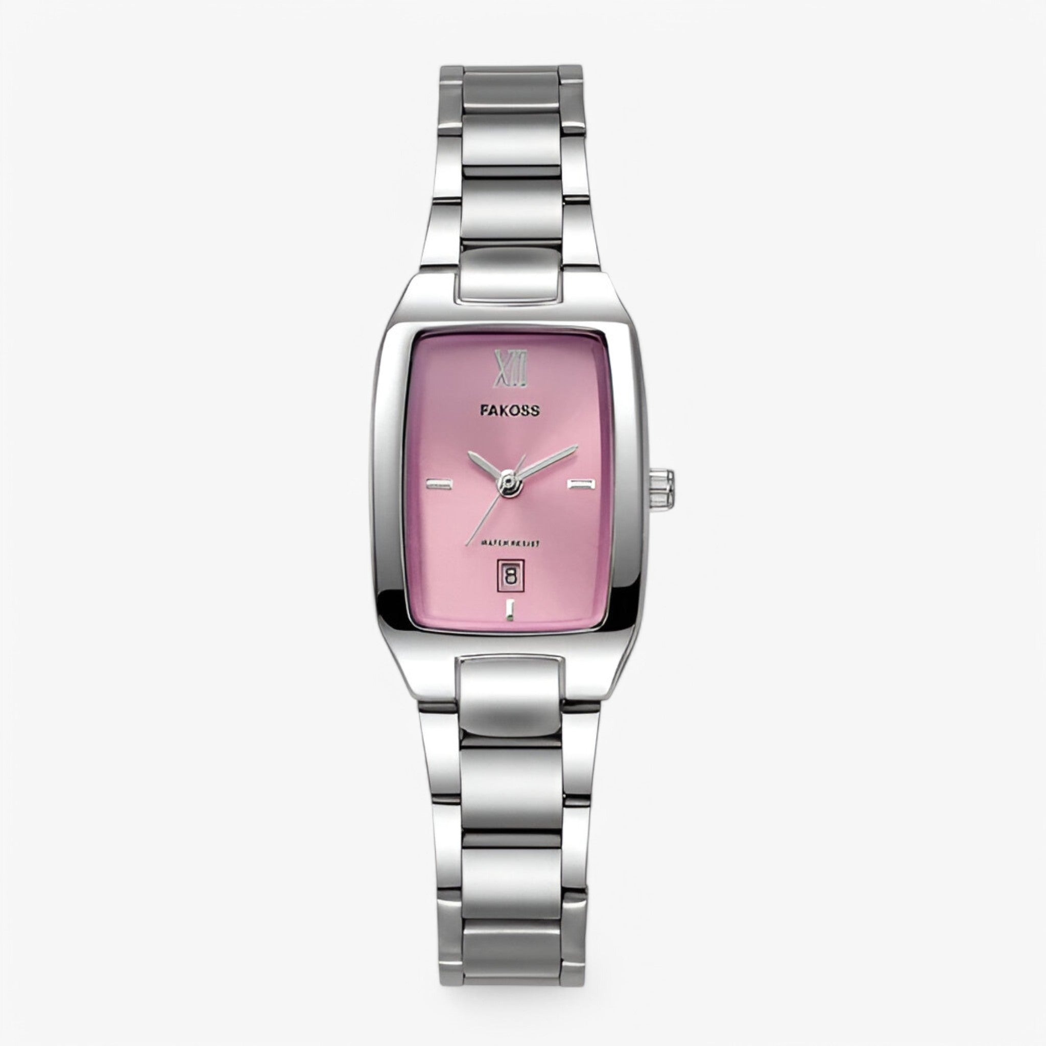 Orologio da donna al quarzo con quadrante quadrato - bianca rosa - donna orologio orologio donna quadrante quadrato quarzo watches women watch - Concept Palermo