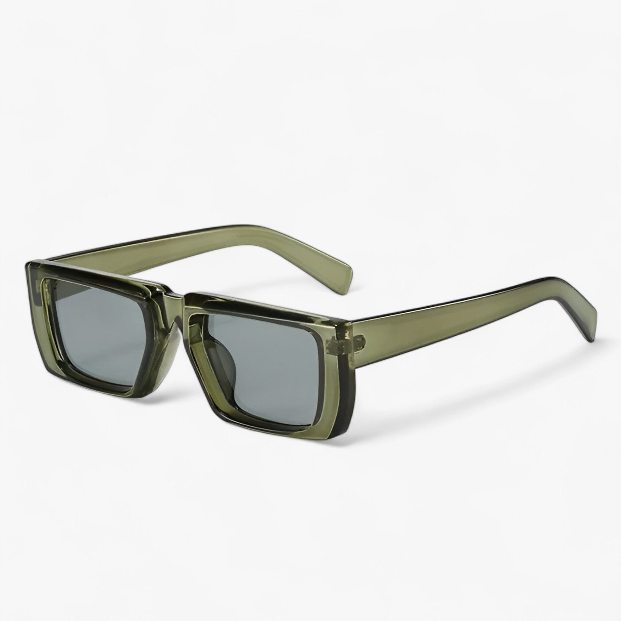 Occhiali da sole Y2K firmati con montatura squadrata unisex Uomo - grigio verde scuro Come mostrato nella figura - Fashion Sunglasses firmati men sunglasses polarized mens sunglasses montatura occhiali occhiali sole Polarized man sunglasses polarized sunglasses women sole squadrata sun glasses Sunglasses sunglasses polarized men unisex - Concept Palermo