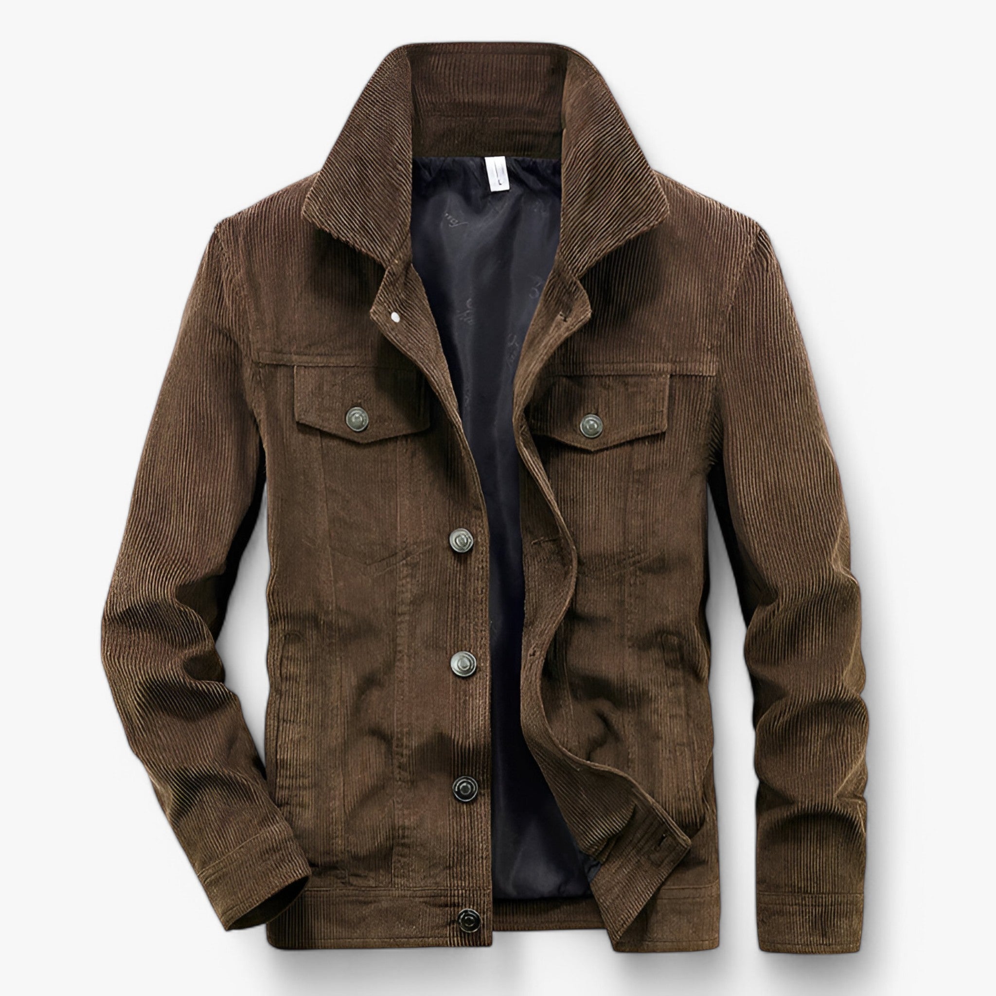 Giacca di velluto a coste - Vintage e alla moda Uomo - Marrone - alla coste giacca giacca velluto Jacket men's coats & jackets Men's Fashion moda uomo velluto - Concept Palermo