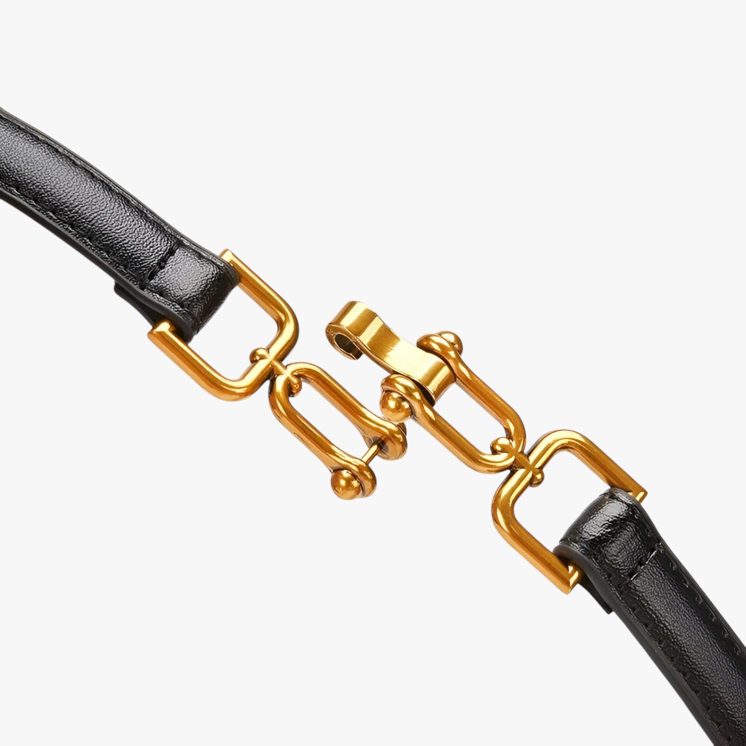 Cintura Sottile in Vera Pelle Nera da Donna Stile Coreano Elegante - - Belts cintura cintura sottile coreano pelle sottile stile waist belt for women Womens belt - Concept Palermo
