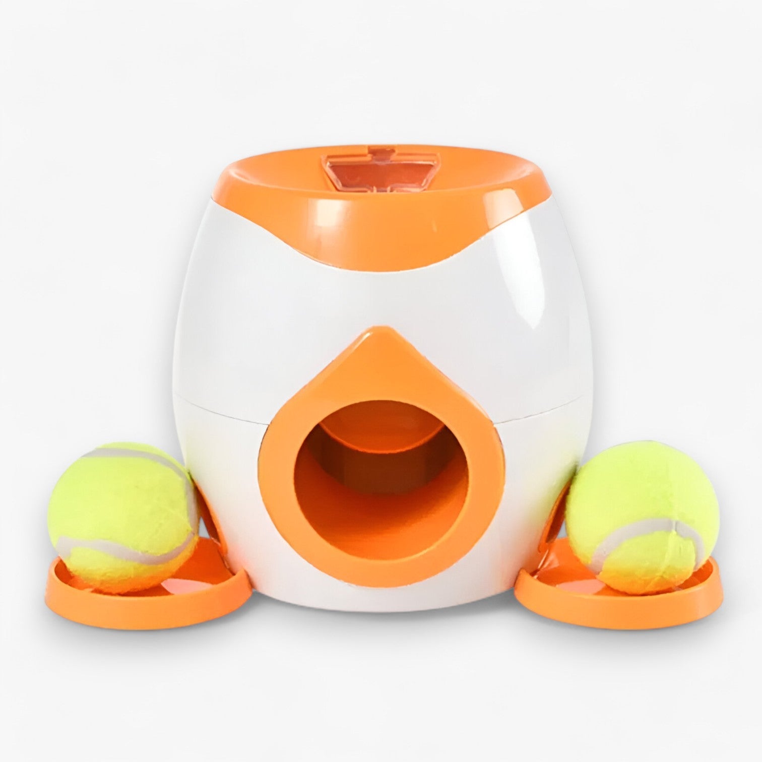 Distributore Intelligente di Tennis e Snack per Cani Uomo - Arancione Con due palline - cani distributore distributore intelligente intelligente pet pet accessories PET SUPPLIES pets & supplies snack tennis uomo - Concept Palermo