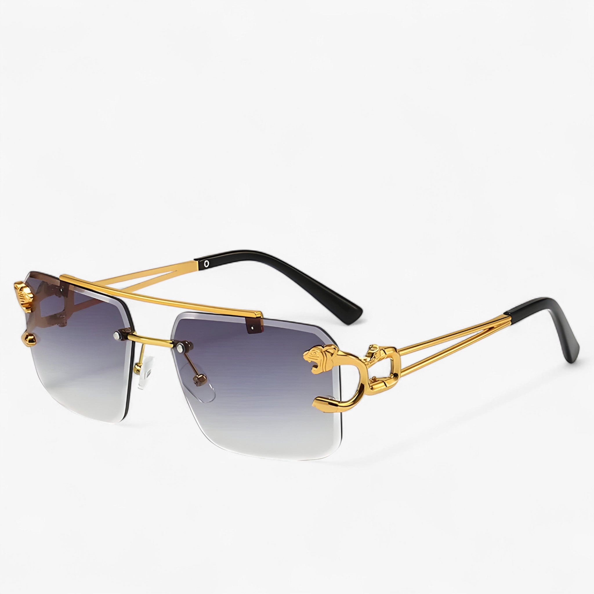 Occhiali da sole vintage senza montatura a specchio Uomo - Grigio sfumato - Fashion Sunglasses men sunglasses polarized mens sunglasses montatura occhiali occhiali sole Polarized man sunglasses sole specchio Sunglasses sunglasses polarized men uomo vintage - Concept Palermo