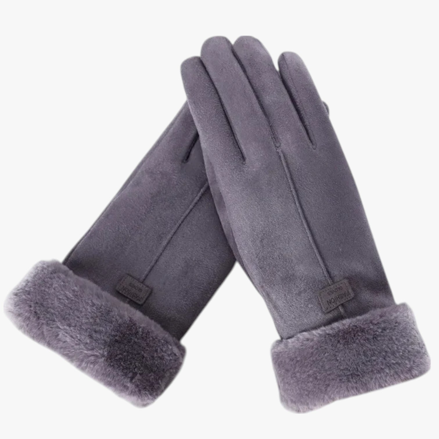 Guanti Invernali Donna Caldi in Peluche Touchscreen Antivento - Grigio Una Taglia - antivento caldi donna esther | guanti invernali donna caldi in peluche touchscreen antivento - €25 gloves guanti guanti invernali invernali peluche winter gloves - Concept Palermo