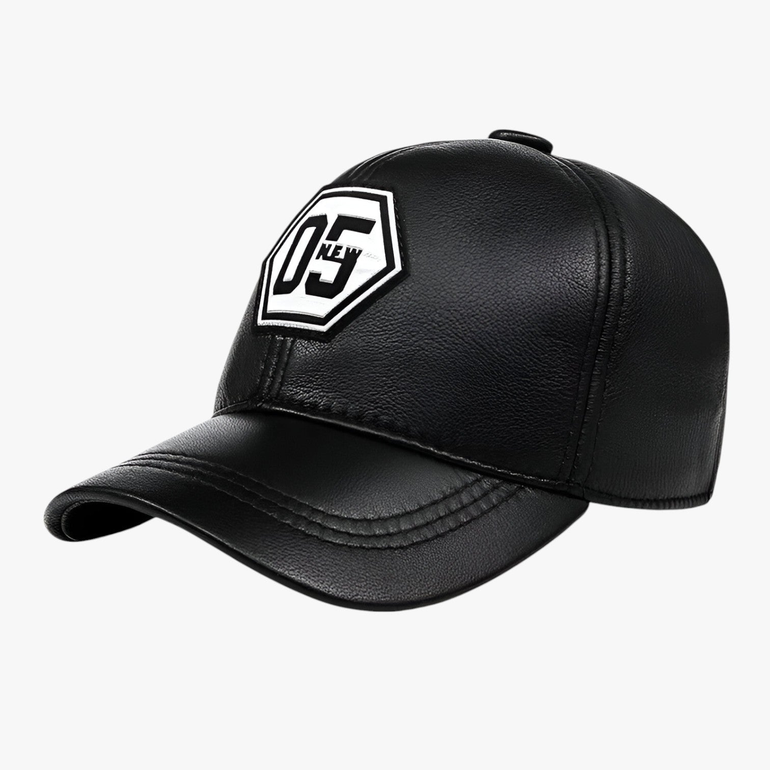 Cappello in pelle rossa – Protezione solare con design ricamato Uomo - Nero 55-58 cm regolabile - Baseball caps cappello cappello pelle caps design men's hat mens accessory pelle protezione ricamato rossa - Concept Palermo