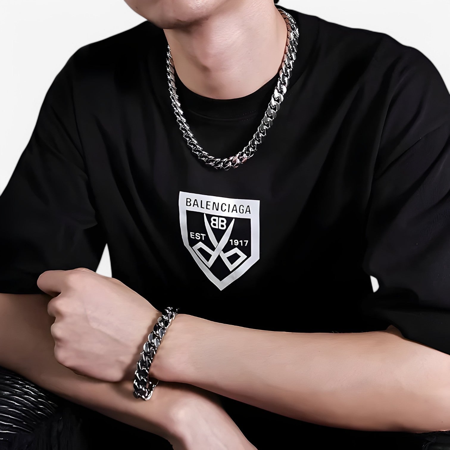 Audace, Lunga & Stilosa Dichiarazione Acciaio Men Lana - - acciaio audace audace lunga dichiarazione jewelry lana lunga mens accessory Necklace necklace for men NECKLACES stilosa - Concept Palermo