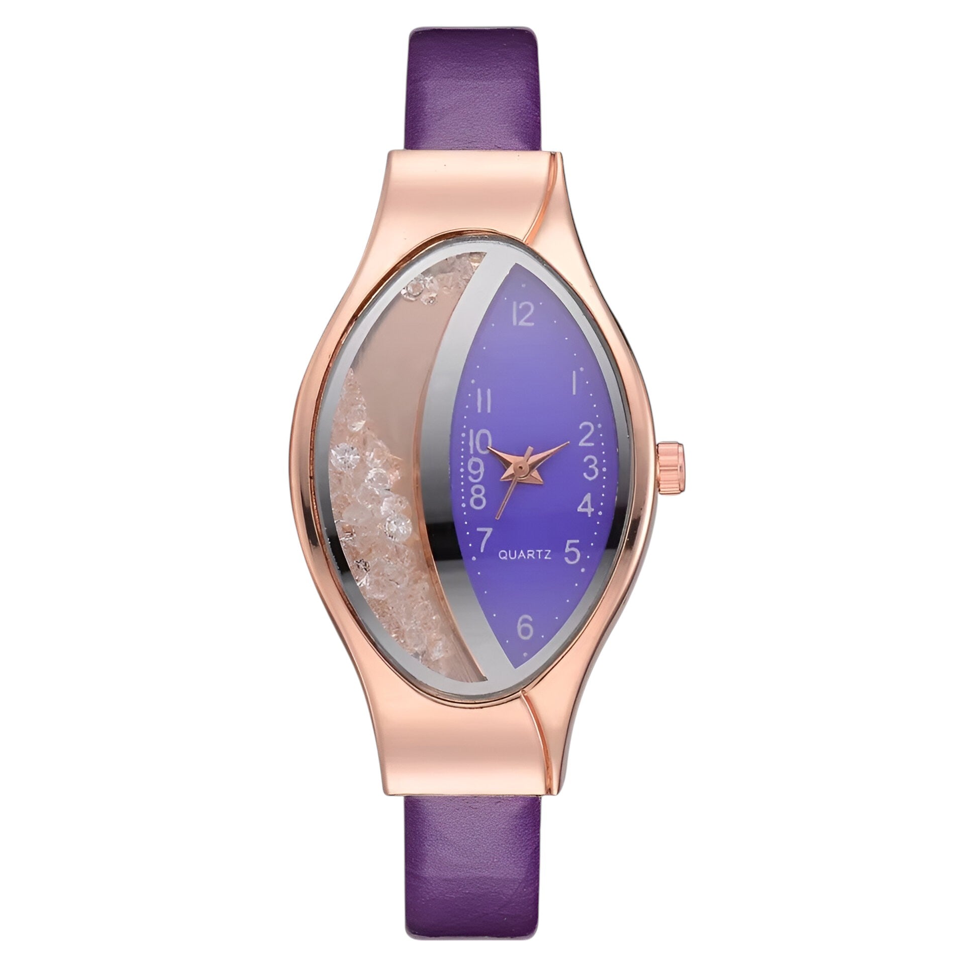 Orologio da donna al quarzo con diamanti di lusso - Viola - diamanti donna female watch orologio orologio donna quarzo watch for women watches - Concept Palermo