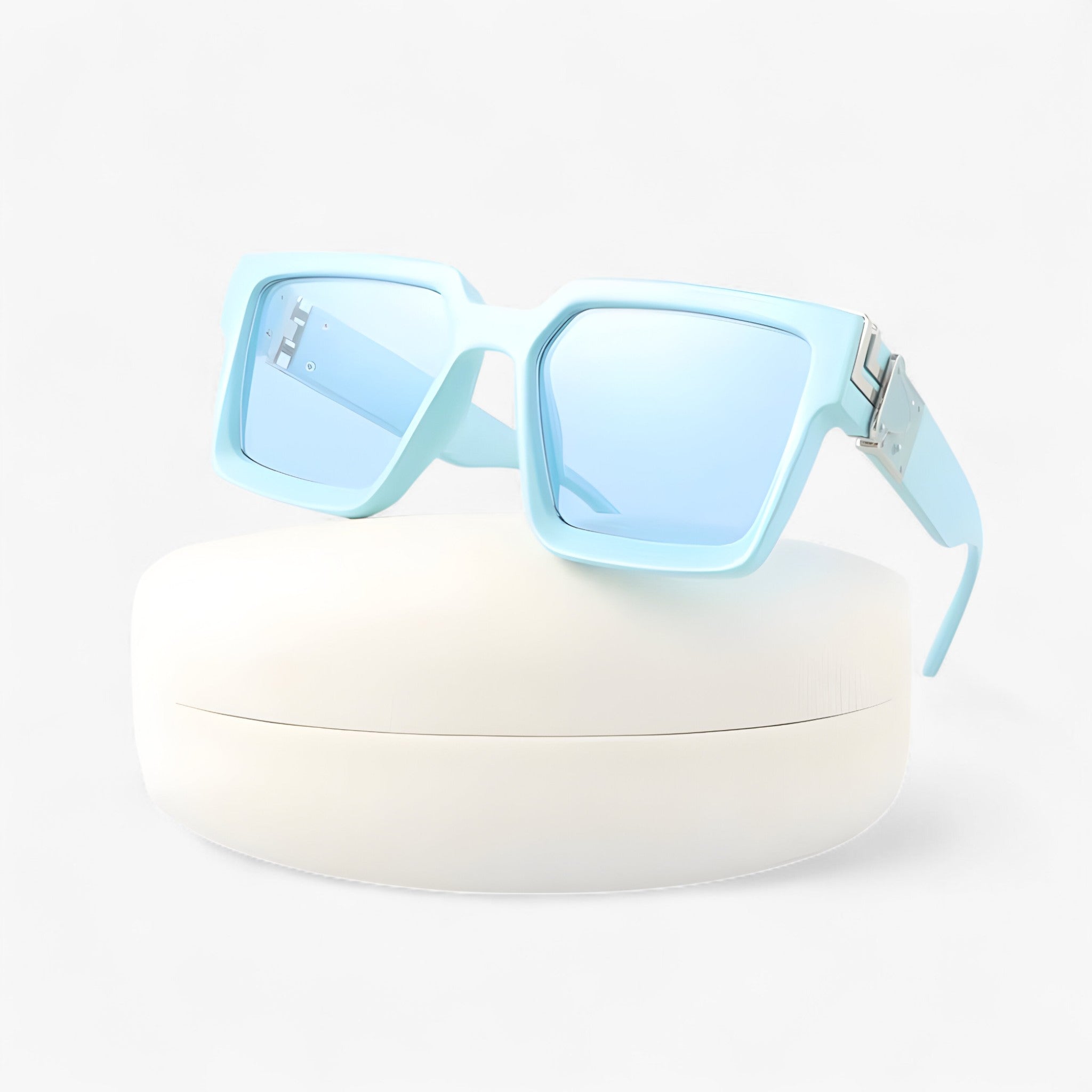Occhiali da sole quadrati vintage neri da uomo - Azzurro no box - Fashion Sunglasses men sunglasses polarized mens sunglasses neri occhiali occhiali sole Polarized man sunglasses quadrati sole sunglasses sunglasses polarized men uomo vintage - Concept Palermo