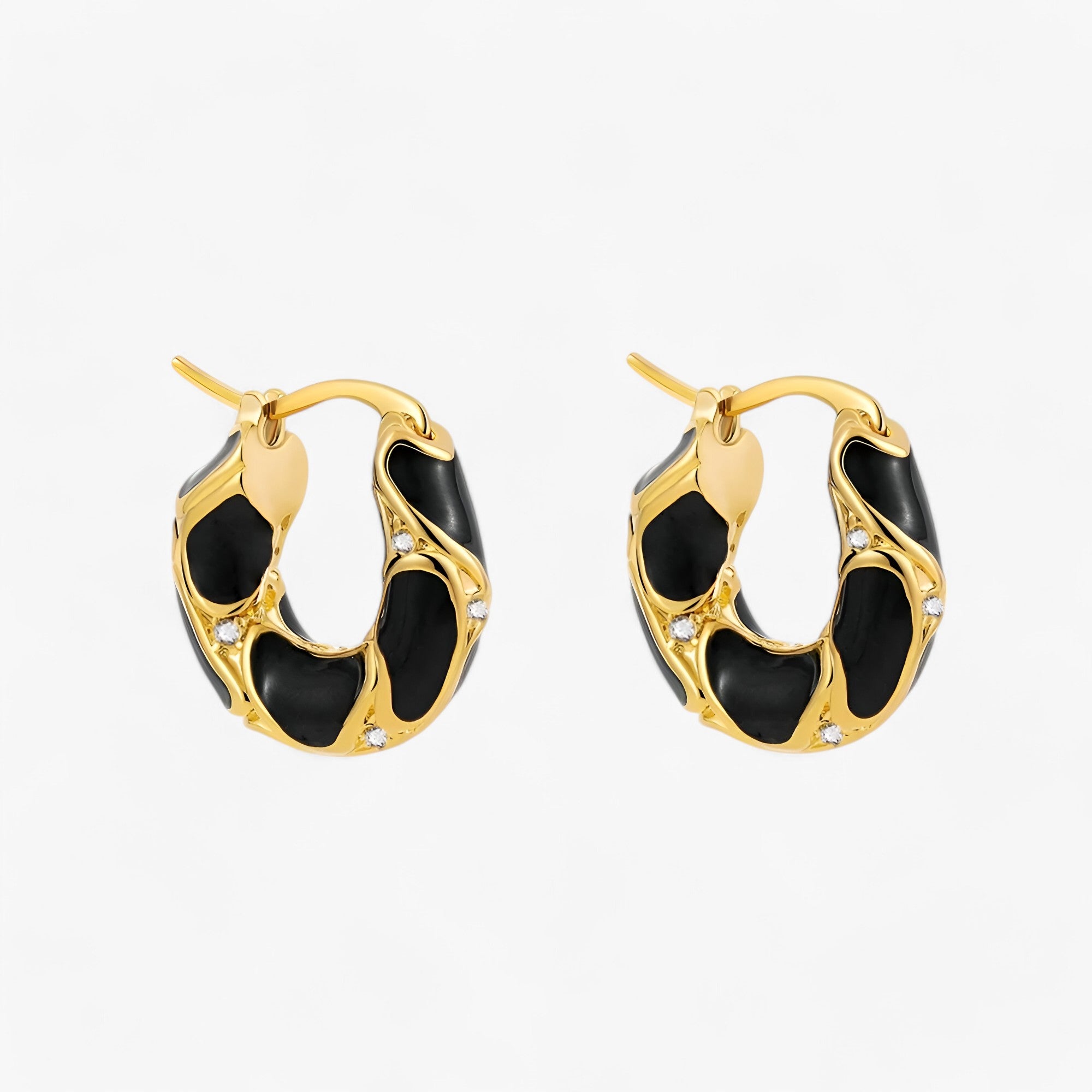 Orecchini a cerchio con smalto vintage - Lusso di tendenza Donna - - cerchio donna Earrings Gift Gifts for women jewelry orecchini orecchini cerchio smalto tendenza vintage WOMEN - Concept Palermo