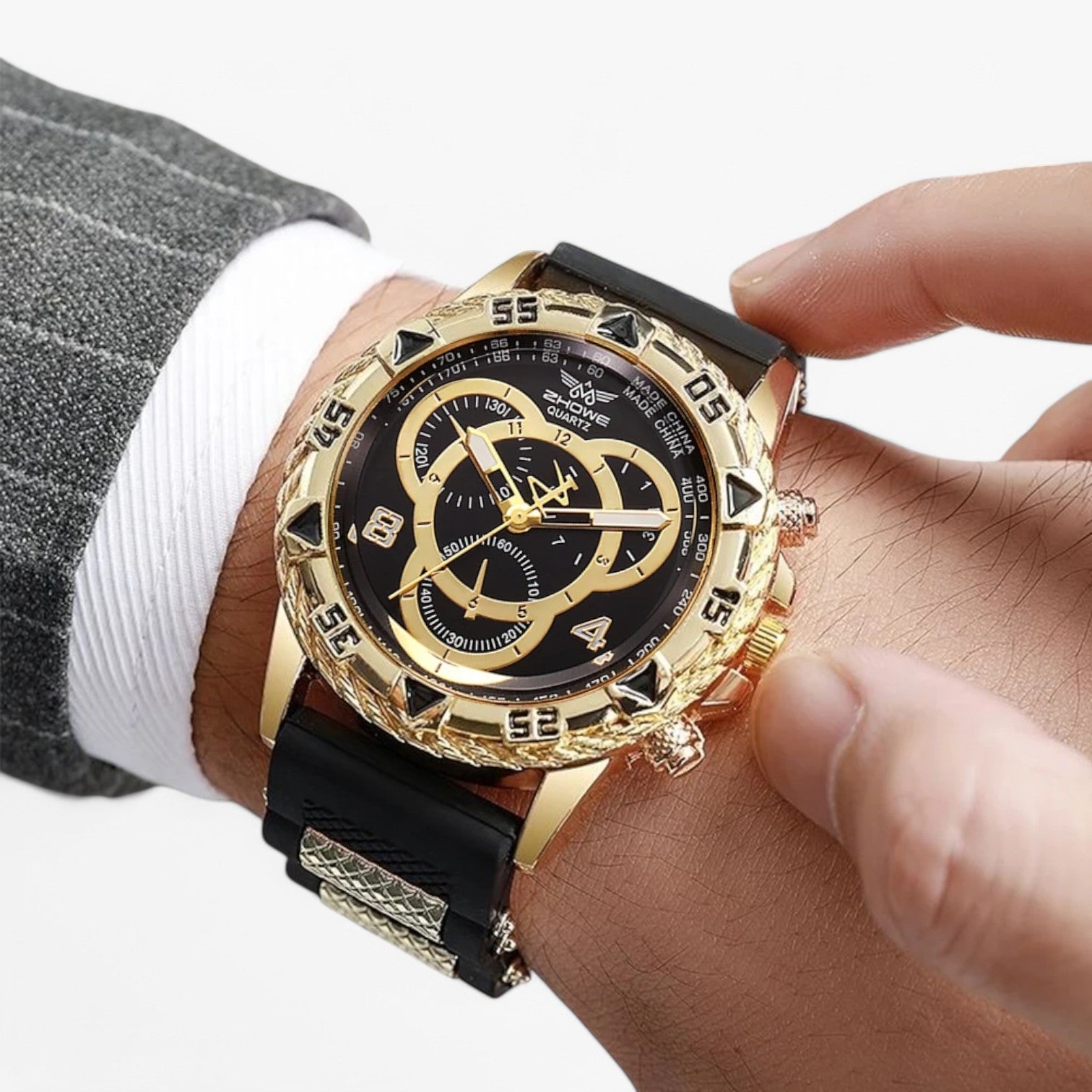 Orologio sportivo con cinturino in silicone comodo Uomo - - cinturino mens accessory orologio orologio sportivo silicone sportivo uomo watch watch for men watches - Concept Palermo
