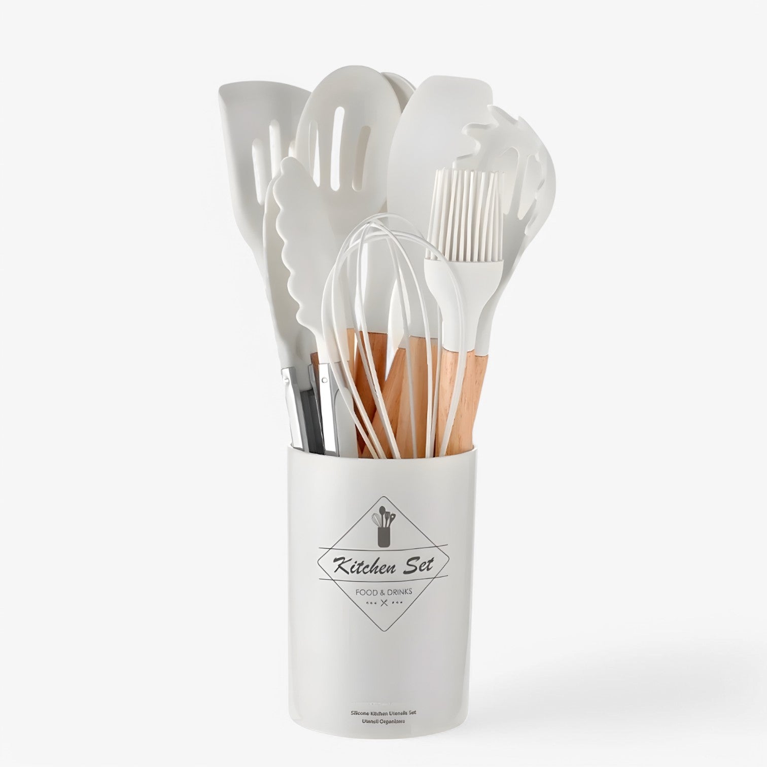 Set di accessori da cucina in silicone – resistente al calore, antiaderente e durevole Uomo - Bianco 12Pezzi - accessori accessori cucina antiaderente calore cucina Kitchen kitchen & dining kitchen accessory kitchen tools resistente silicone - Concept Palermo