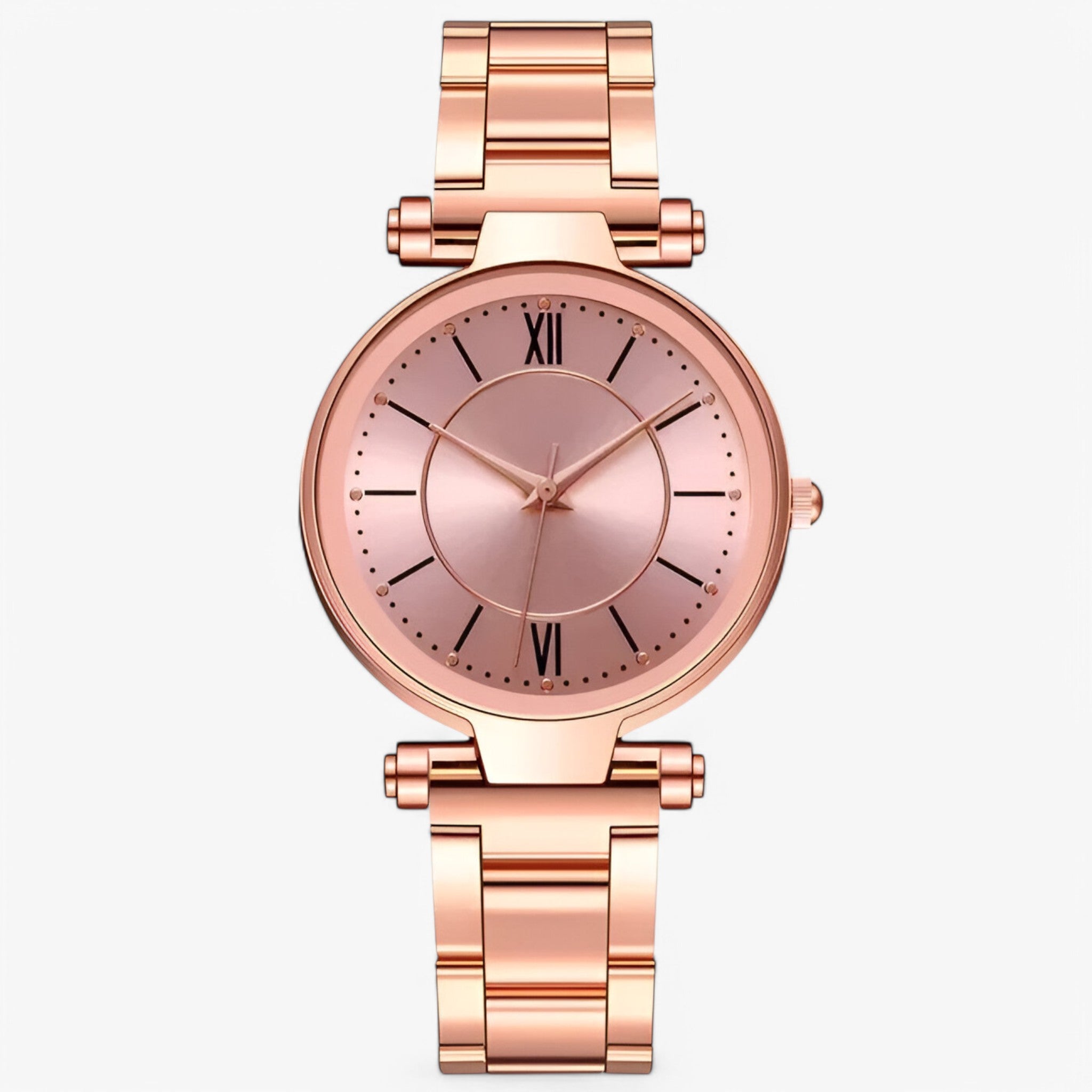 Orologio classico in acciaio rosa - Rosa - acciaio female watch orologio orologio acciaio watch for women watches - Concept Palermo