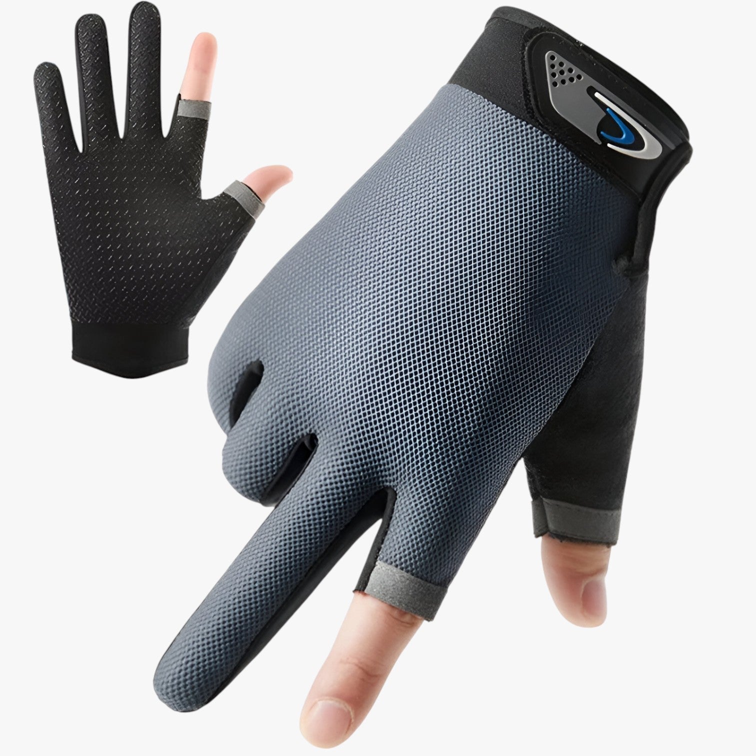 Guanti antiscivolo con dita per il taglio per presa e comfort Uomo - Grigio - antiscivolo comfort dita gloves guanti guanti antiscivolo lenard | guanti antiscivolo con dita per il taglio per presa e comfort - €25 mens accessory presa taglio - Concept Palermo