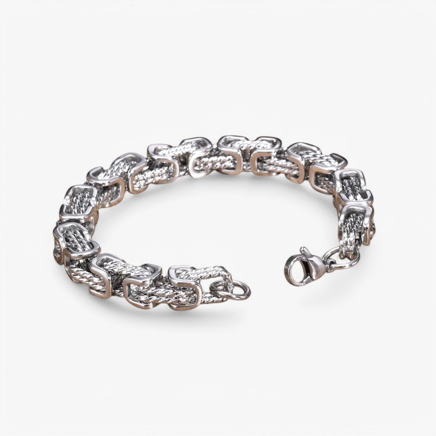 Robusto e Senza Tempo – Bracciale Maschile Chunky Bizantino Uomo - - bizantino bracciale BRACELETS chunky jewelry maschile mens bracelet robusto robusto tempo tempo - Concept Palermo