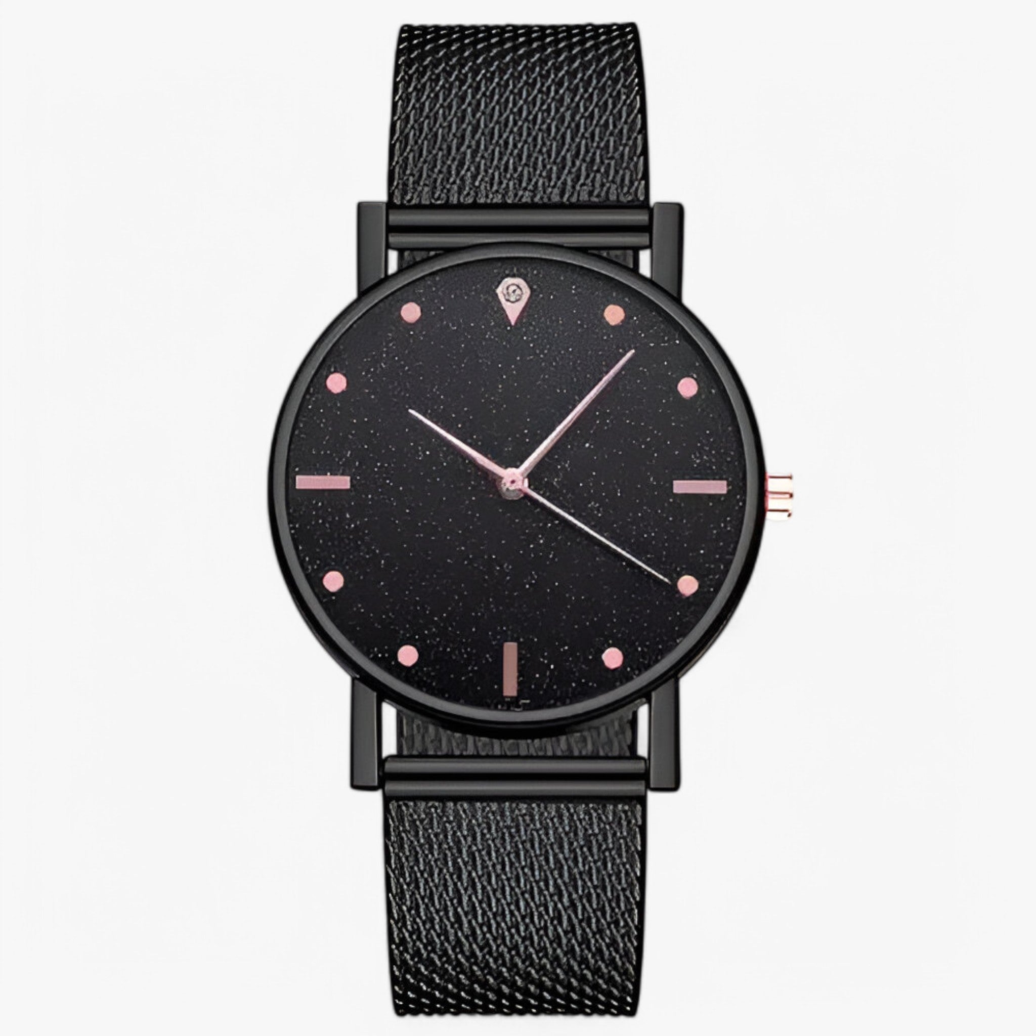 Orologio da Uomo in Oro Rosa con Quadrante a Cuore, Elegante e Moderno - Nera-3 - cuore female watch orologio orologio quadrante quadrante uomo watch for women watches - Concept Palermo