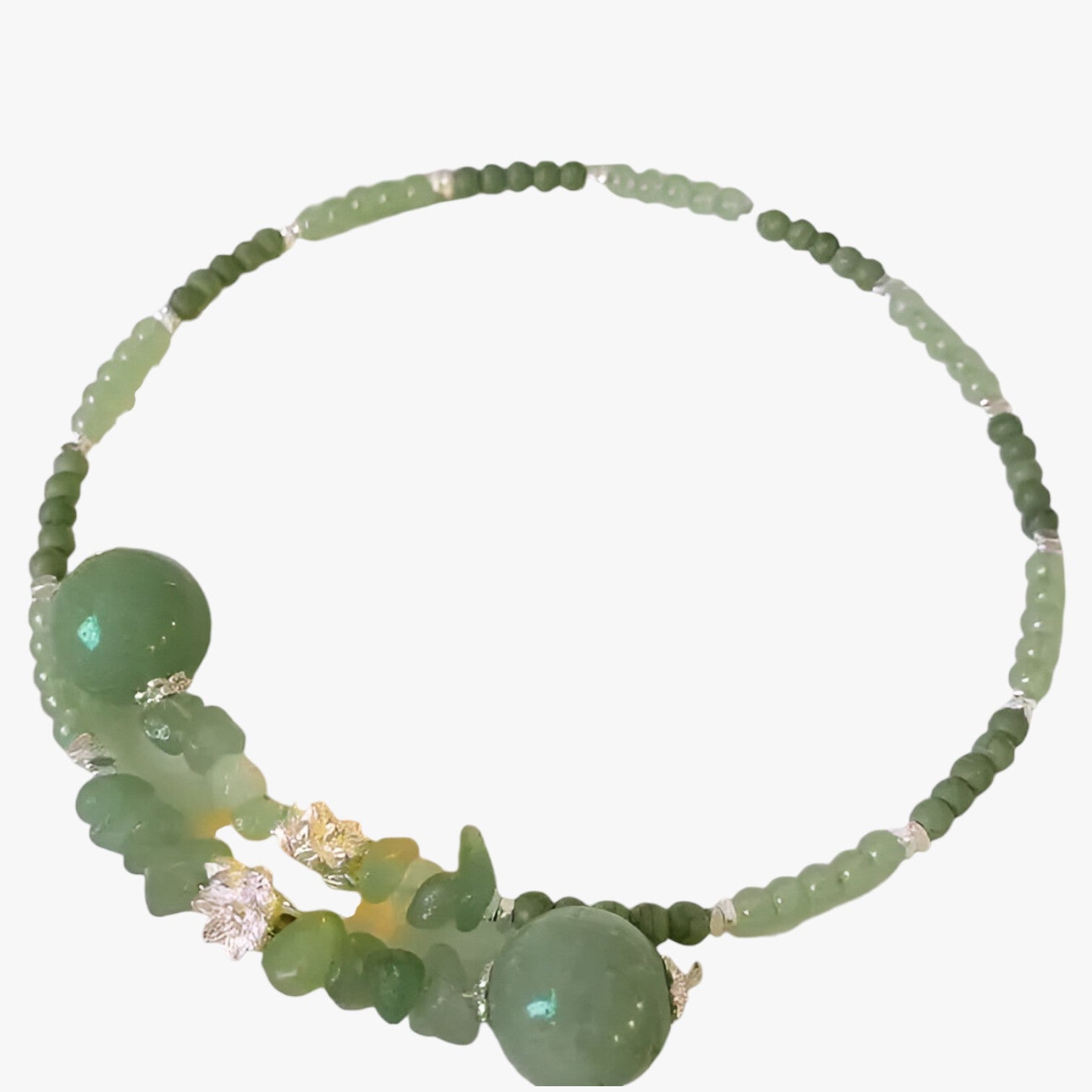 E senza tempo: collana choker in giada orientale per un look raffinato Pelle Uomo - - choker collana elegant womens necklaces Fashion Necklaces giada jewelry look Necklace Necklaces for Women orientale pelle raffinato - Concept Palermo
