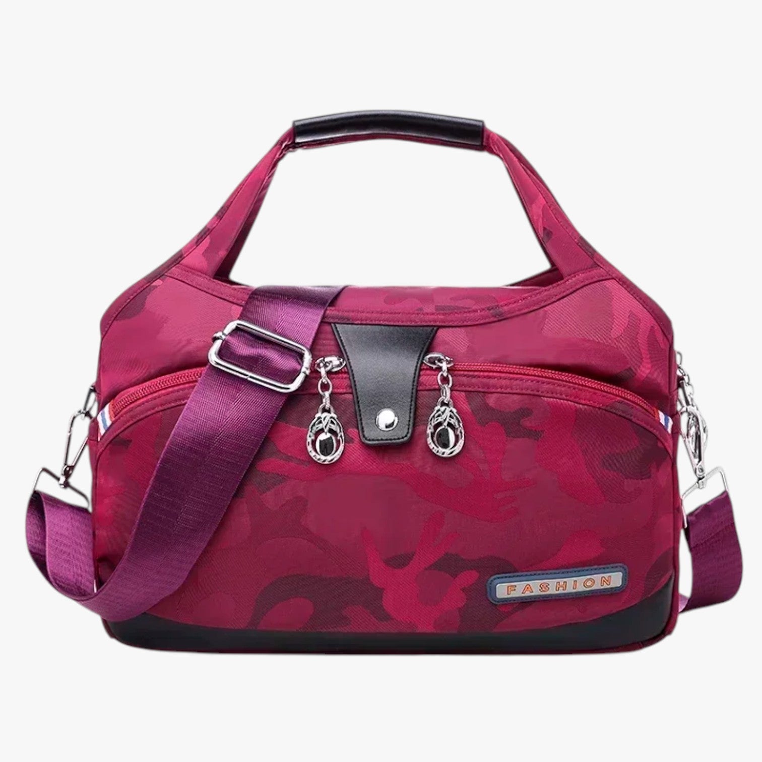 Borsa a tracolla alla moda con spazio extra Donna - Rosso mimetico - alla bag Bags borsa borsa tracolla donna extra handbags moda spazio women bags Women's handbags - Concept Palermo