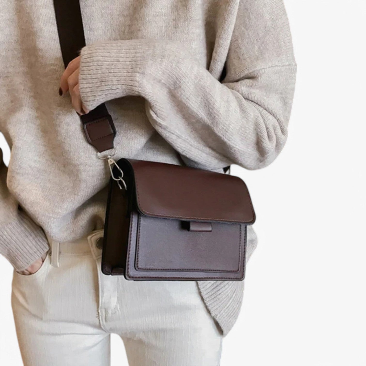 Borsa a spalla retro e spaziosa con tracolla larga Donna - - bag bags borsa borsa spalla donna larga retro Shoulder Bags spalla spaziosa women bag - Concept Palermo