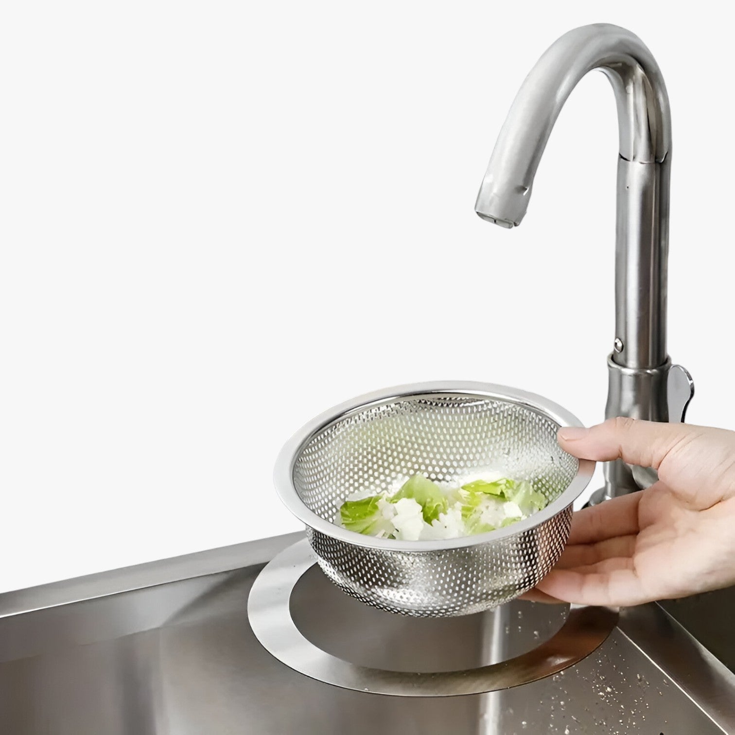 Cesto scolapiatti a forma di cigno in acciaio inox - - acciaio cesto cesto scolapiatti cigno forma inox Kitchen kitchen & dining kitchen tools kitchen utensil scolapiatti - Concept Palermo