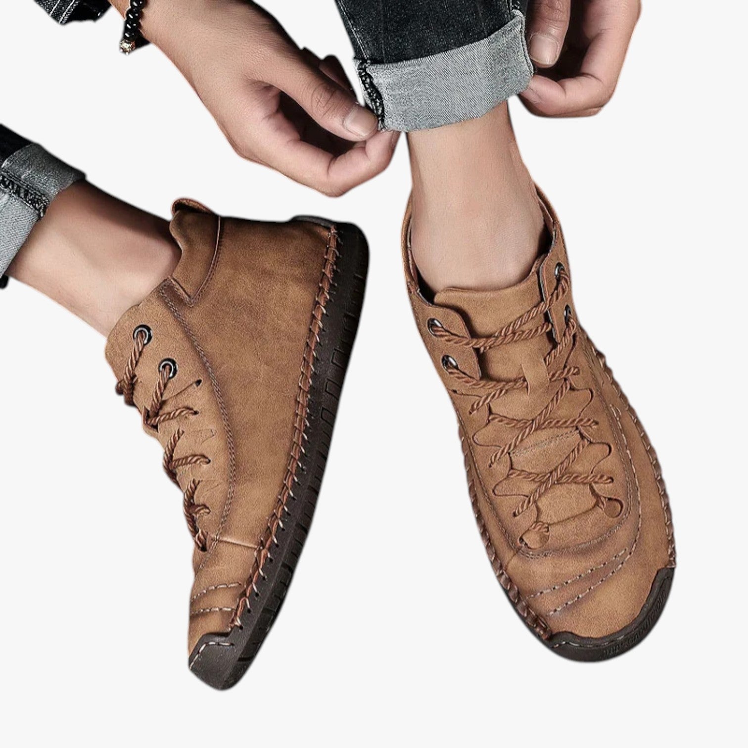 Scarpe casual da uomo in pelle cucite a mano: comfort a ogni passo - - Boots & Shoes casual comfort cucite mano Men's Shoes ogni passo pelle scarpe shoes - Concept Palermo