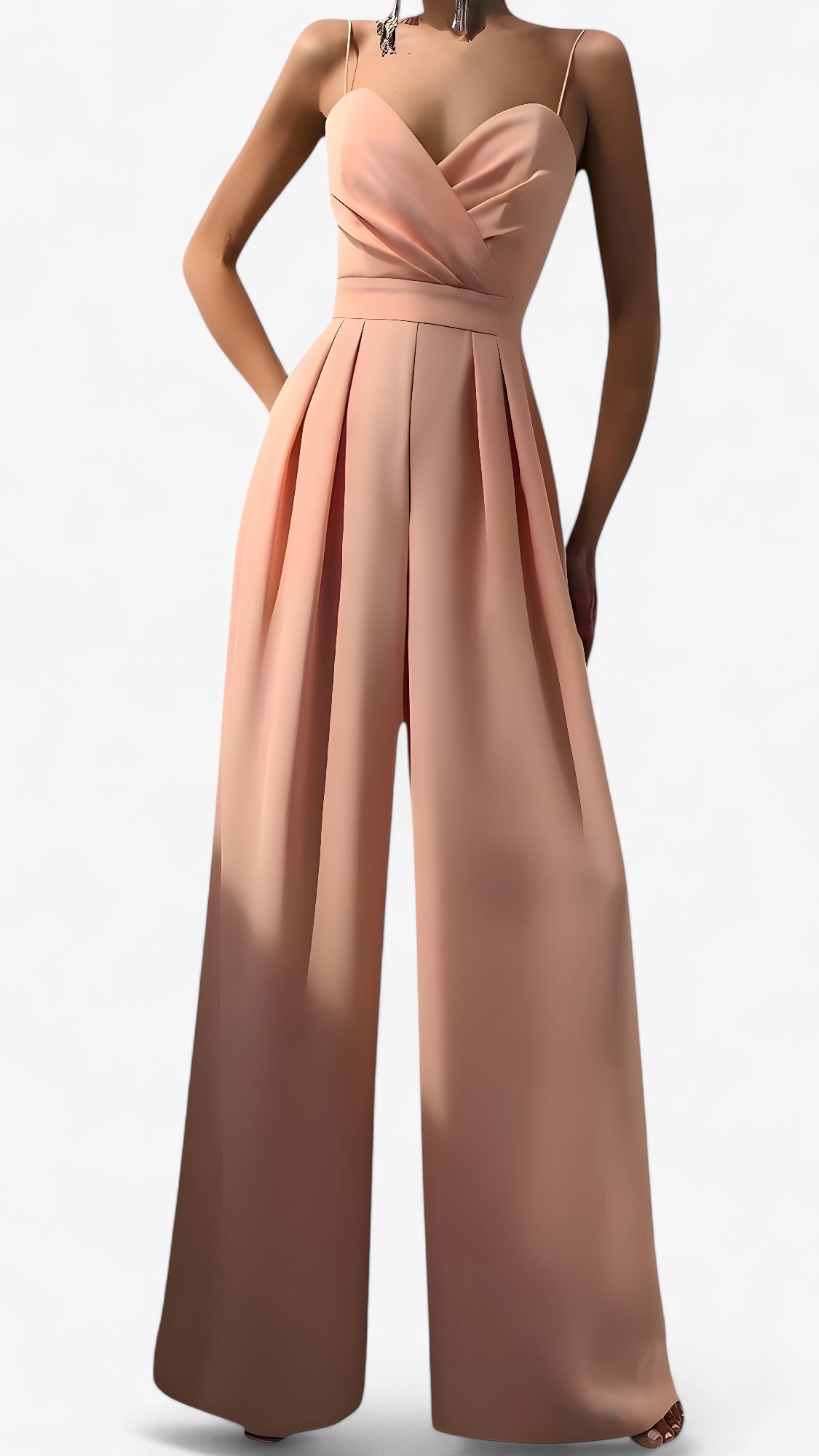 Tuta Elegante Donna con Spalline Sottili e Pantaloni a Palazzo Morbidi - - 12/28/2024 one-pieces palazzo pantaloni sottili spalline Summer/Jumpsuit tuta tuta spalline - Concept Palermo