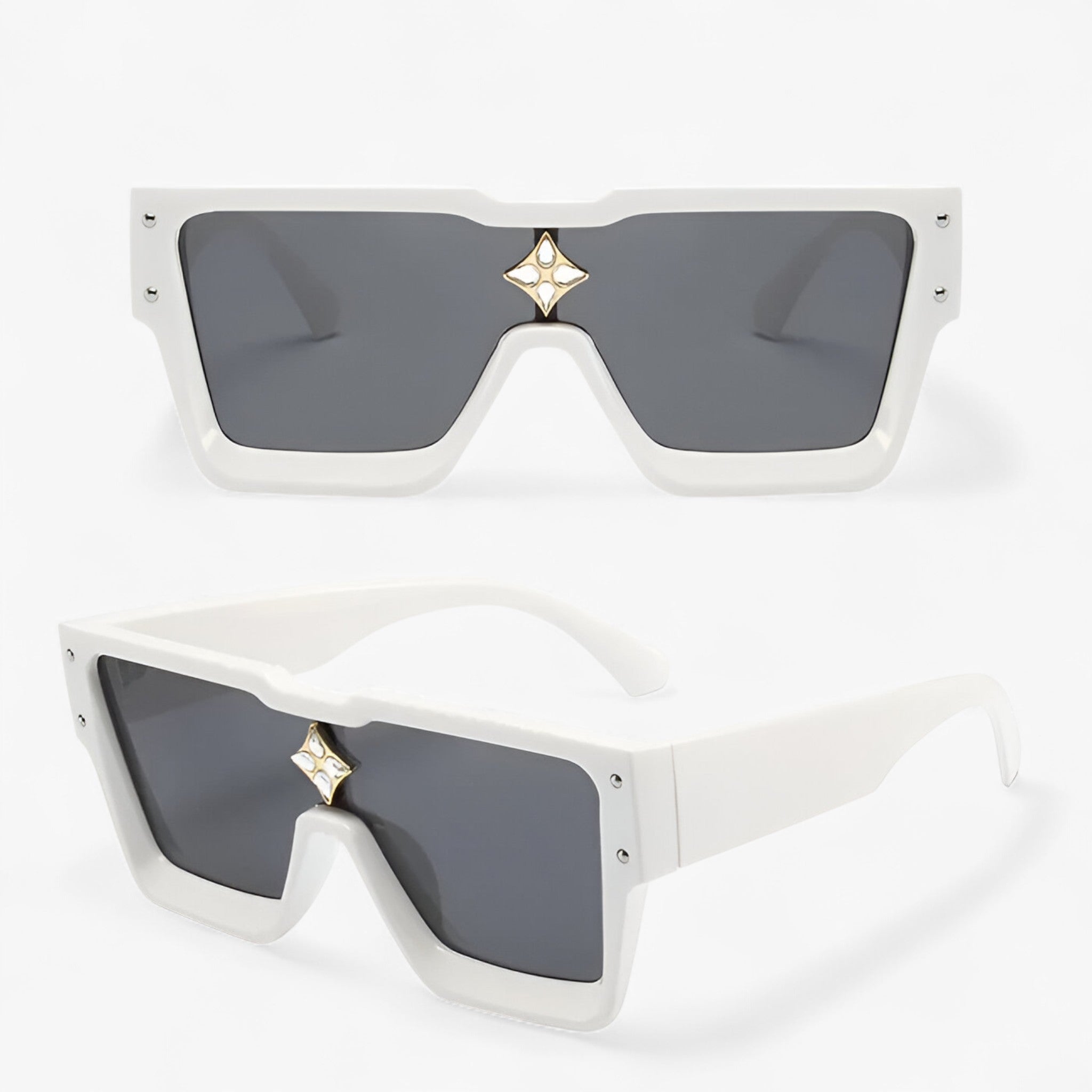 Occhiali da sole quadrati unisex con protezione UV400 Uomo - C7 - Fashion Sunglasses mens sunglasses occhiali occhiali sole protezione quadrati sole sunglasses sunglasses polarized men unisex uomo - Concept Palermo