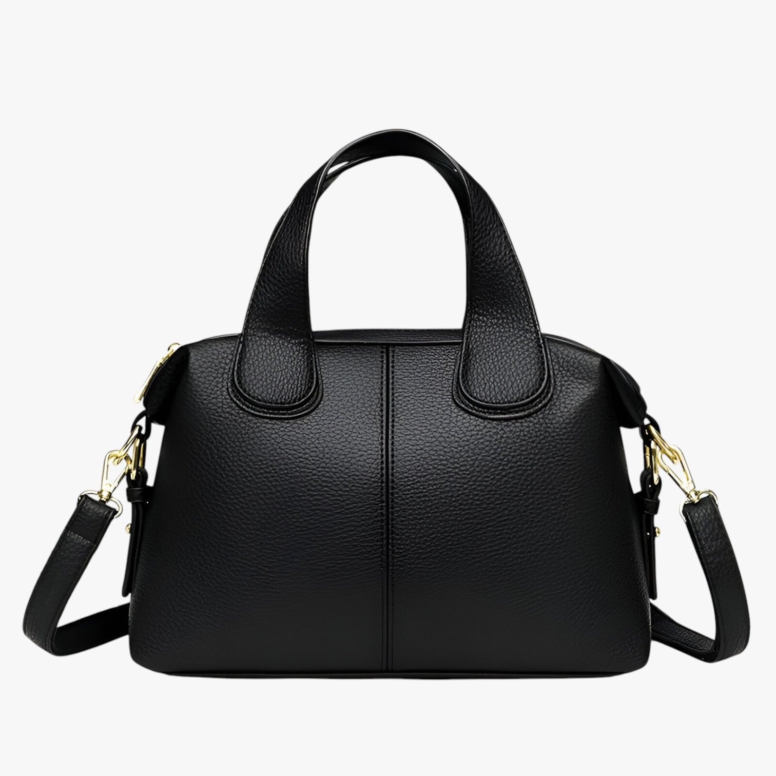 Borsa a tracolla compatta in PU per donne - Nero - bags borsa borsa tracolla compatta donne handbags tracolla Women's handbags - Concept Palermo